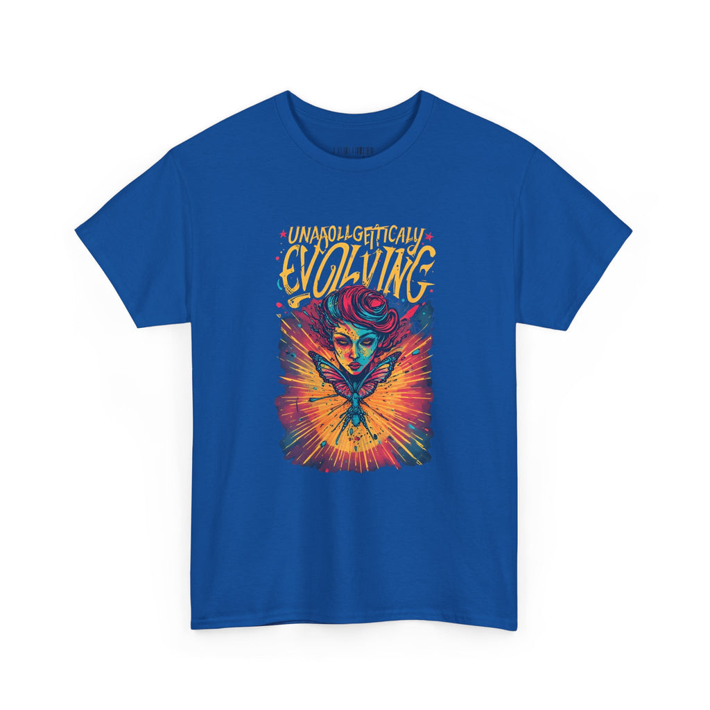 Evolving Alien Graphic Tee — "Unnaturally Evolving" Sci‑Fi Art T-Shirt