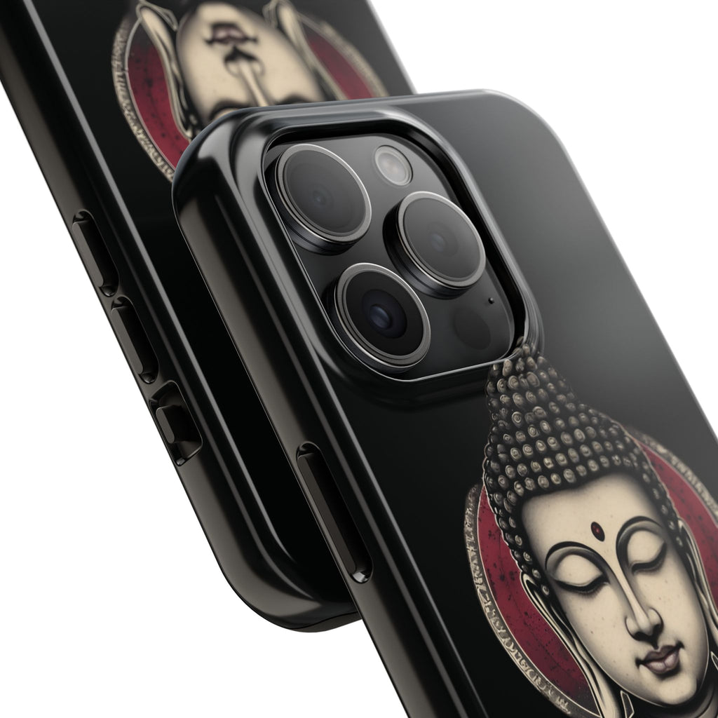 Buddha Floral Tough Phone Case — Protective Spiritual Phone Cover