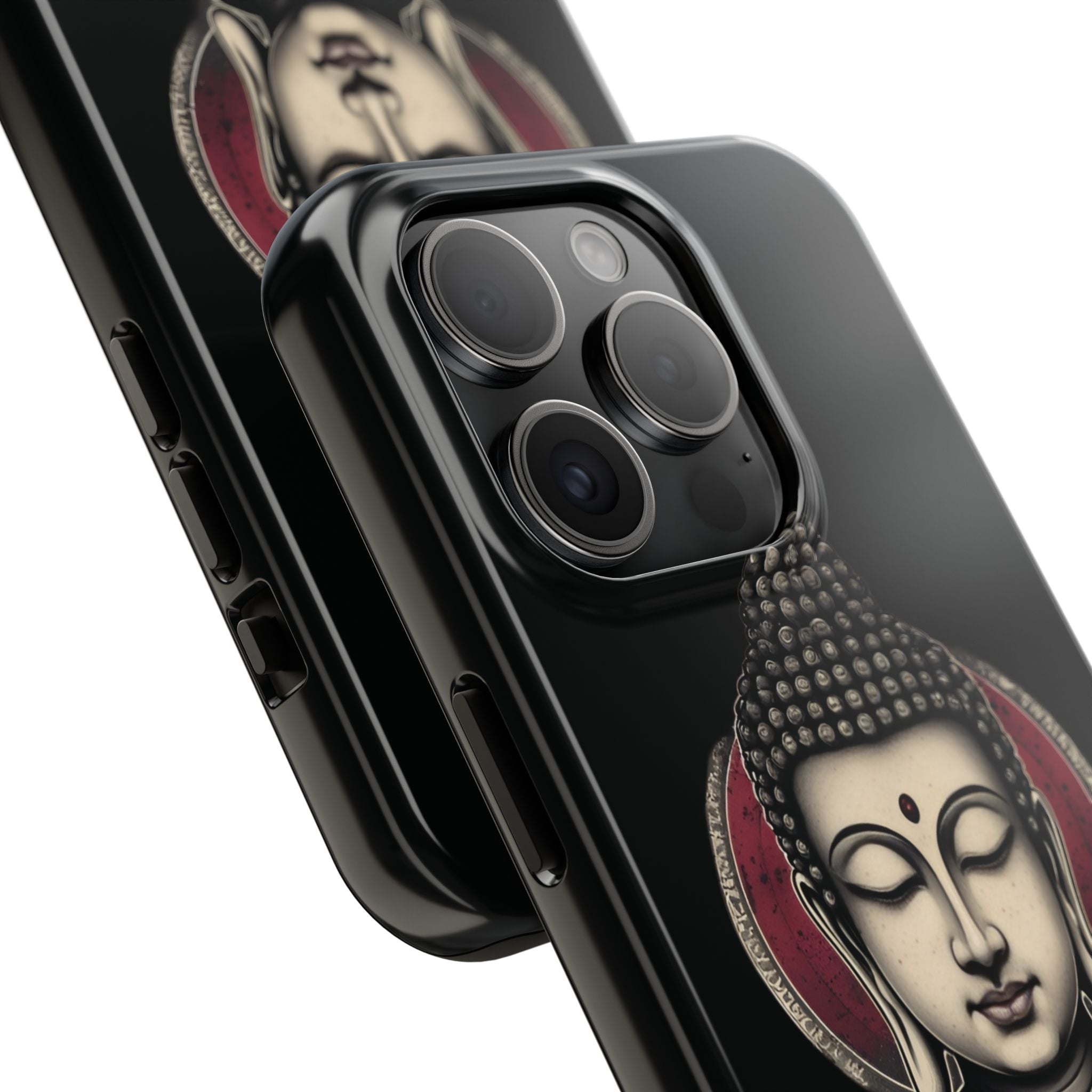 Buddha Floral Tough Phone Case — Protective Spiritual Phone Cover