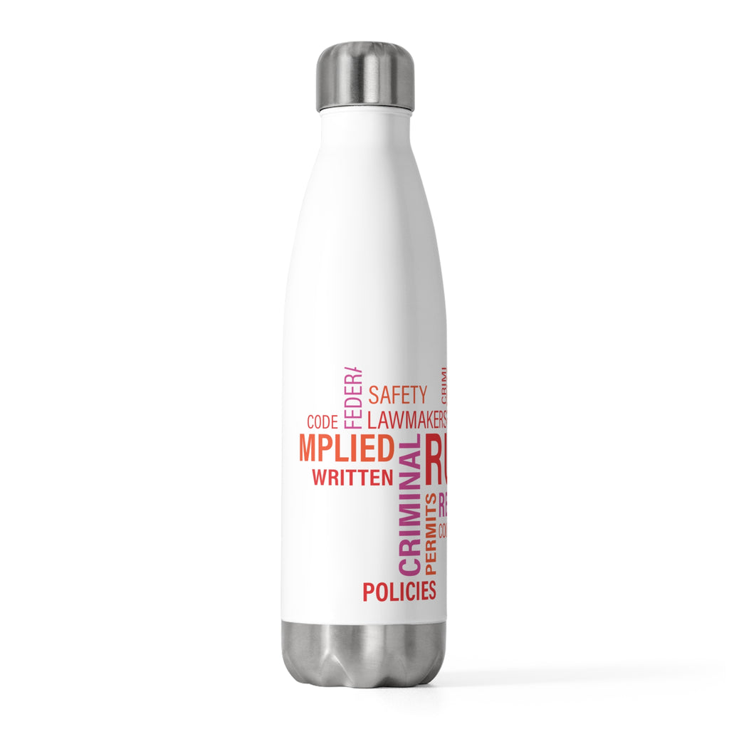 Trendy 20oz Insulated Bottle - Motivational Quotes for Law Students & Professionals, Eco-Friendly, Perfect Gift, Hydration, Travel