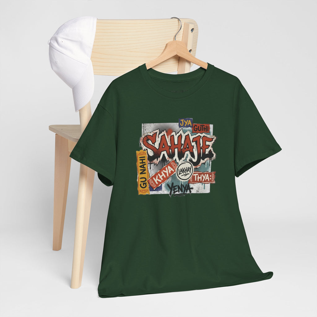 Shahje Graffiti Logo Tee - Urban Retro Streetwear T-Shirt