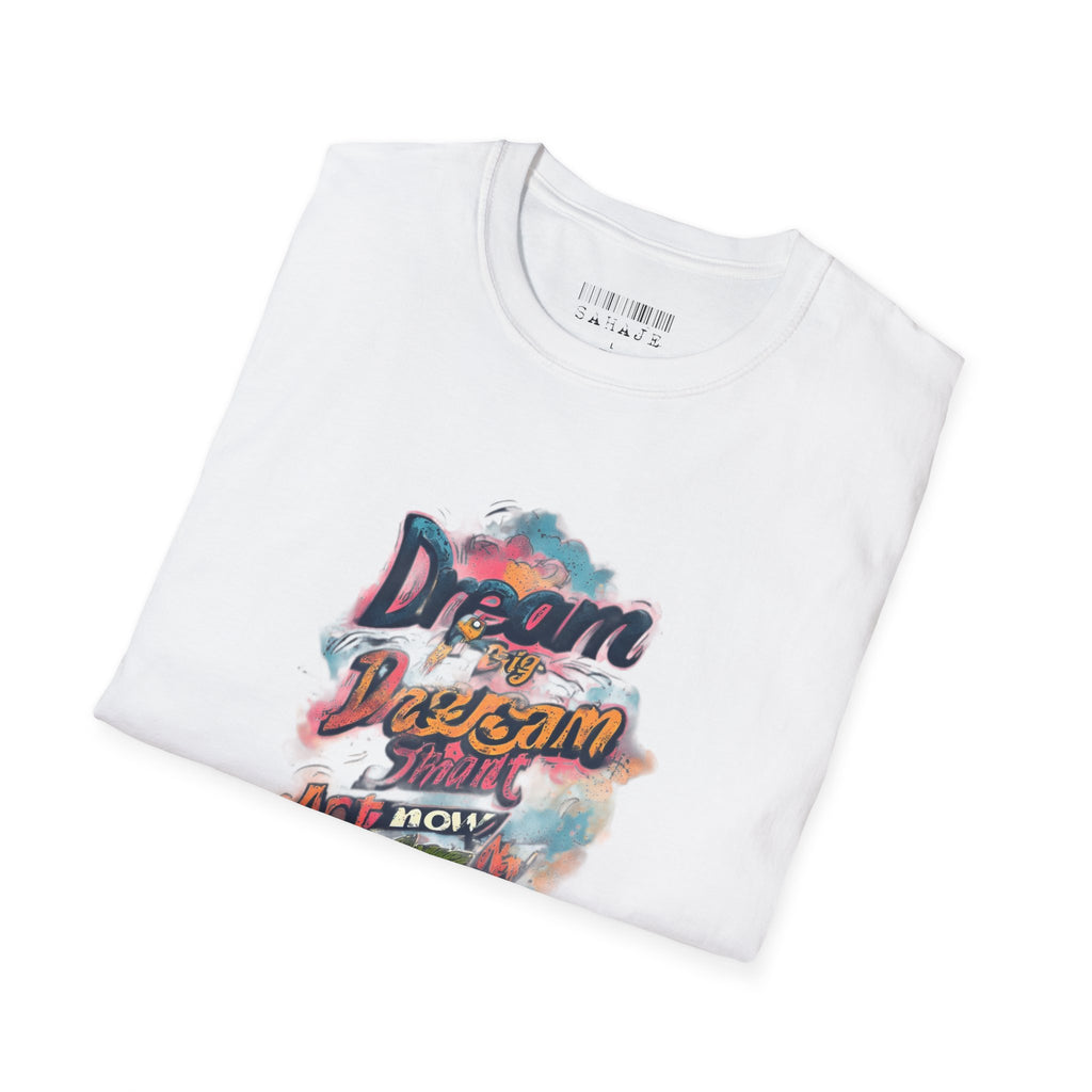 Dream Big Hustle Tee — "Dream, Perform, And Grow" Motivational Graphic T-Shirt