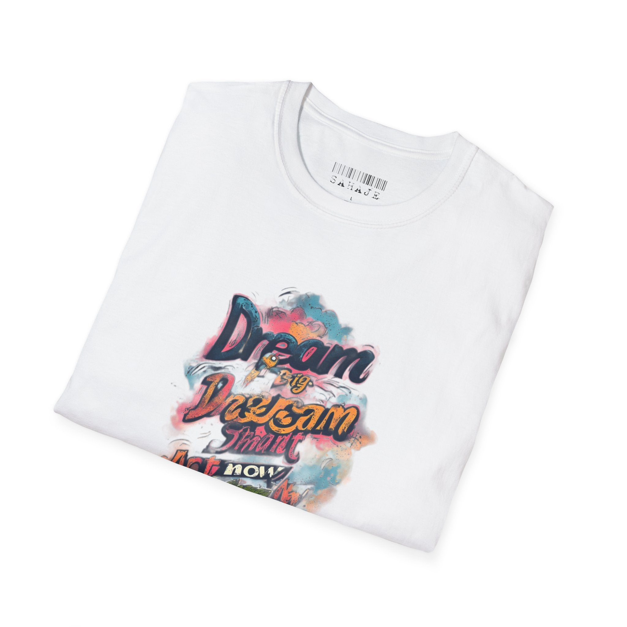 Dream Big Hustle Tee — "Dream, Perform, And Grow" Motivational Graphic T-Shirt