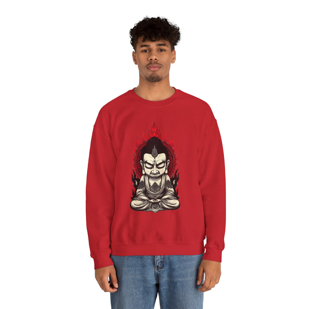 Buddha Flame Crewneck Sweatshirt