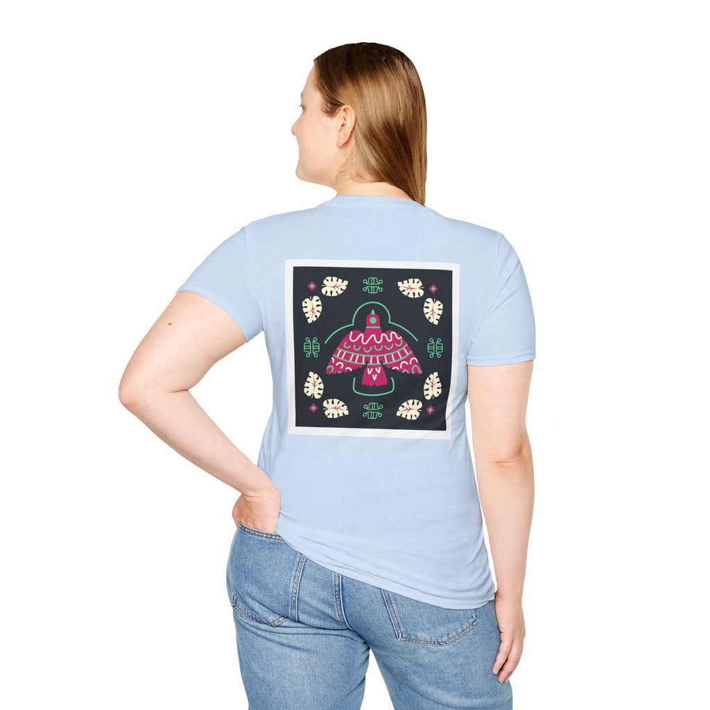 Mushroom Garden Graphic T-Shirt — Whimsical Pink Mushroom Design