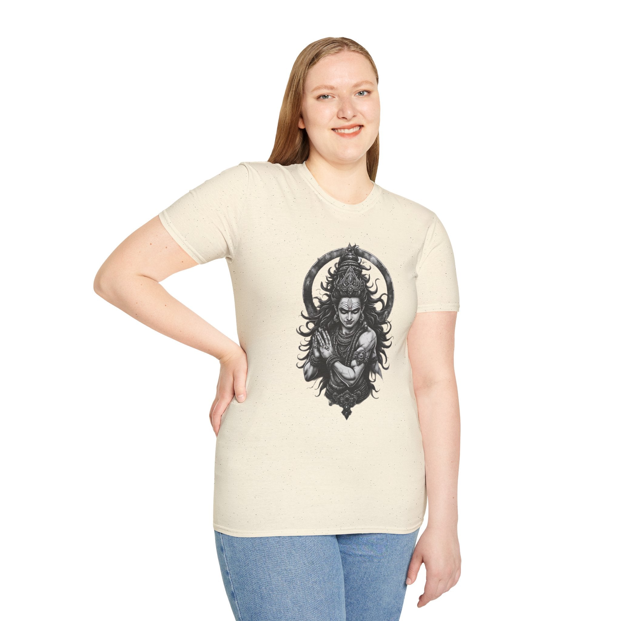 Shiva Portrait T‑Shirt – Intricate Hindu Deity Art Tee