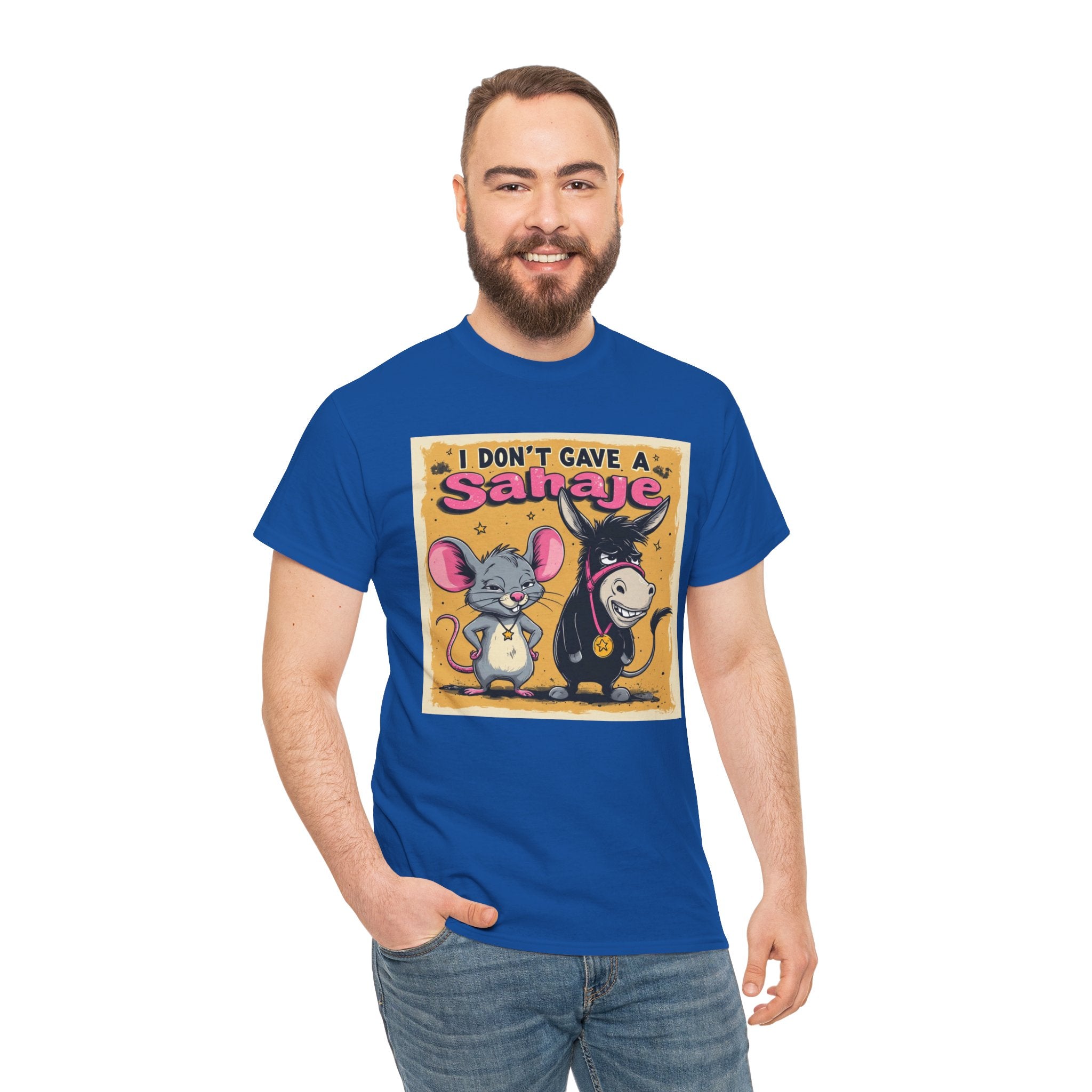 I Don't Give A Snair! Tee — Funny Mouse & Cat Graphic T-Shirt