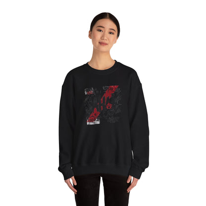Crewneck Sweatshirt — 'Sahaje' Distressed Script Graphic