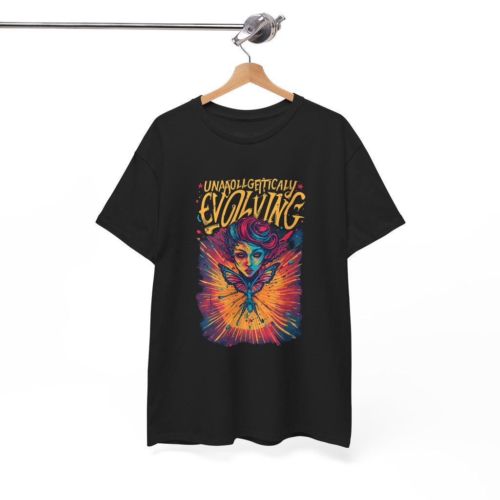 Evolving Alien Graphic Tee — "Unnaturally Evolving" Sci‑Fi Art T-Shirt