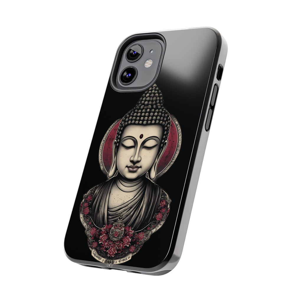 Buddha Floral Tough Phone Case — Protective Spiritual Phone Cover