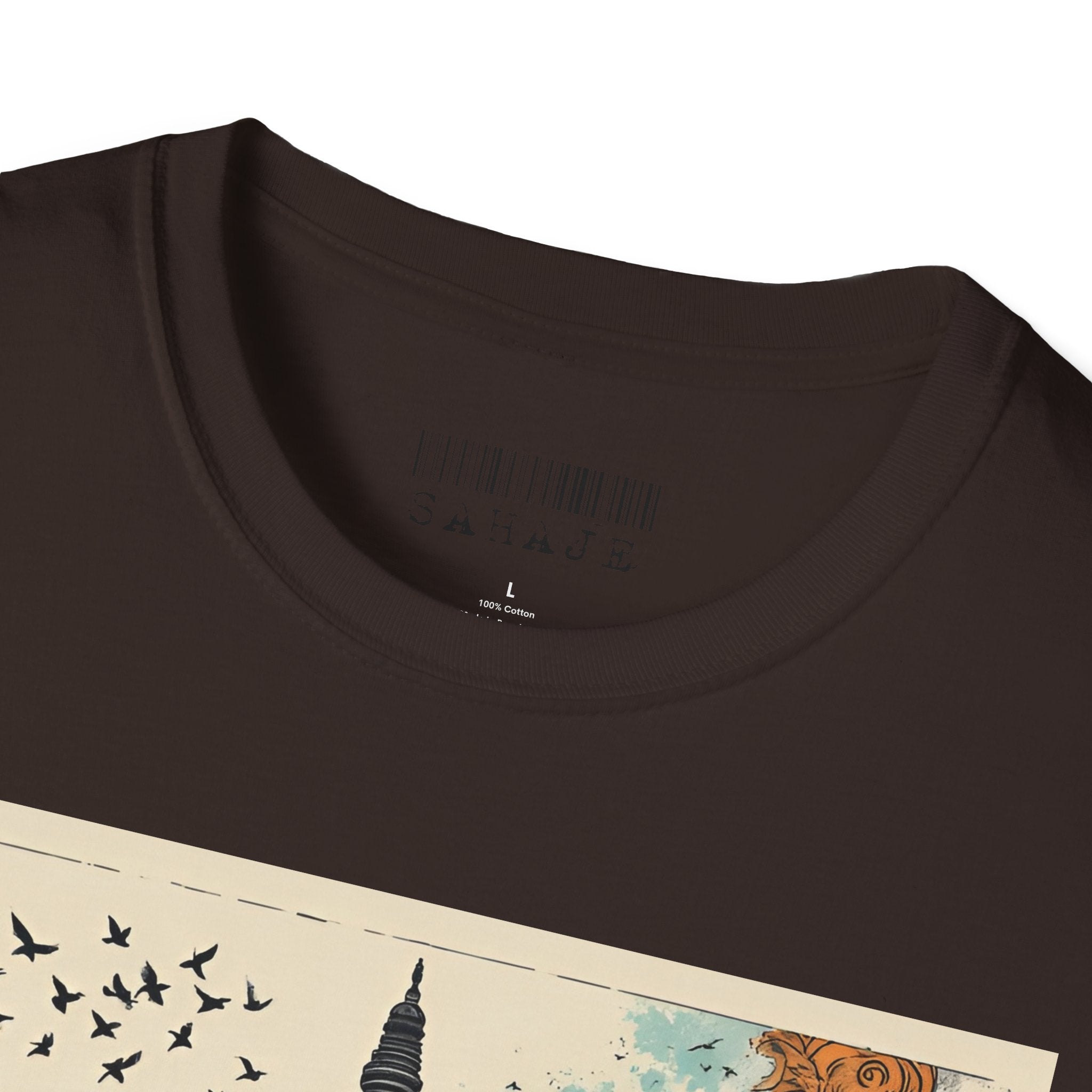 Kathmandu Vintage Travel T-Shirt – Retro Nepal Skyline Graphic Tee, Cultural Tourism Design