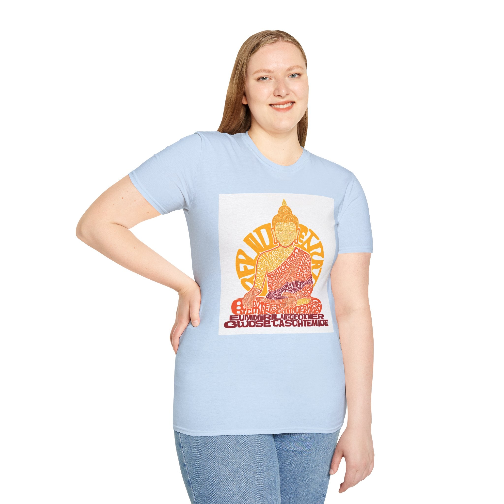 Buddha Graphic Tee — Retro Sun Meditation Shirt
