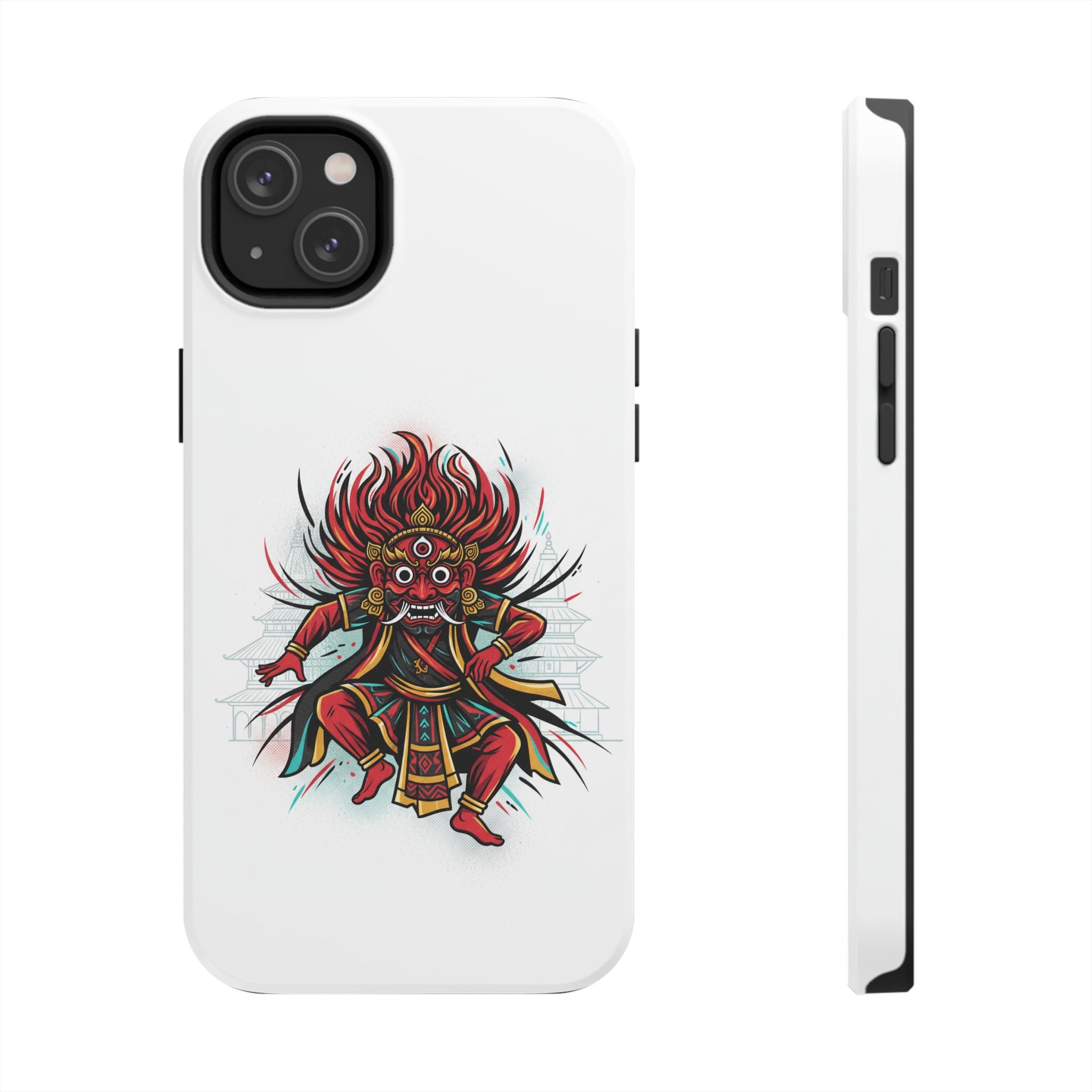 Bhairava Tough Phone Case — Bold Hindu Deity Protective Cover
