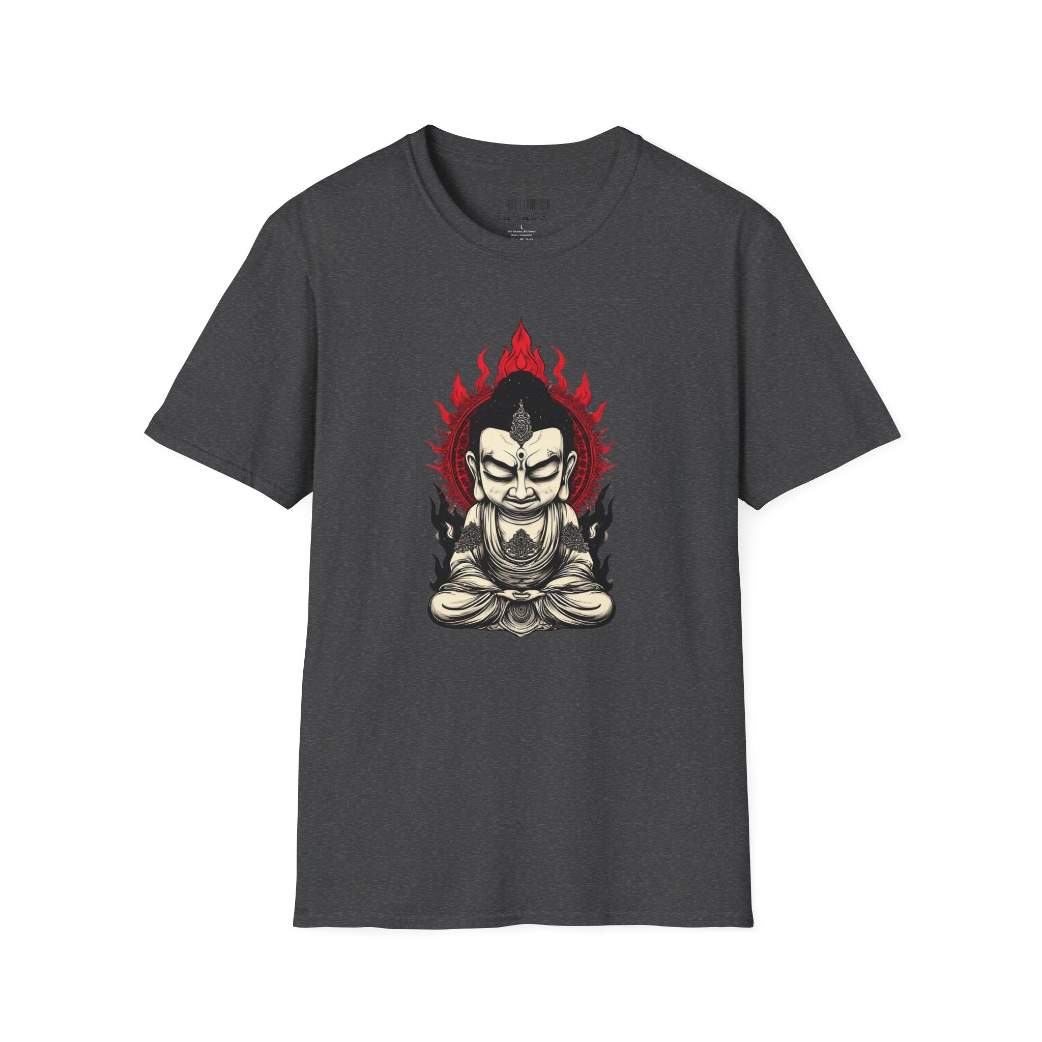 Buddha Flame T-Shirt — Meditative Buddha Graphic Tee