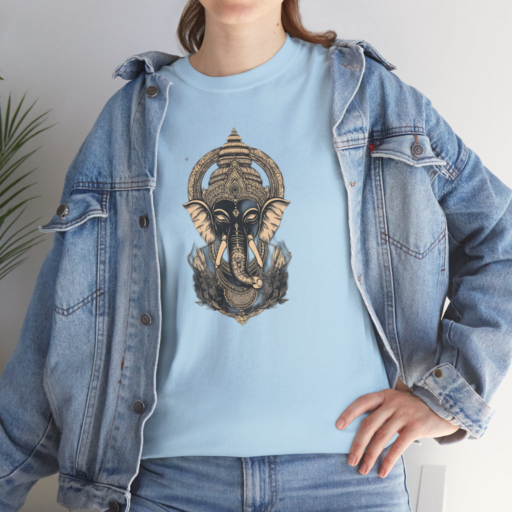 Elephant Mandala T‑Shirt — Spiritual Ganesha-Inspired Graphic Tee