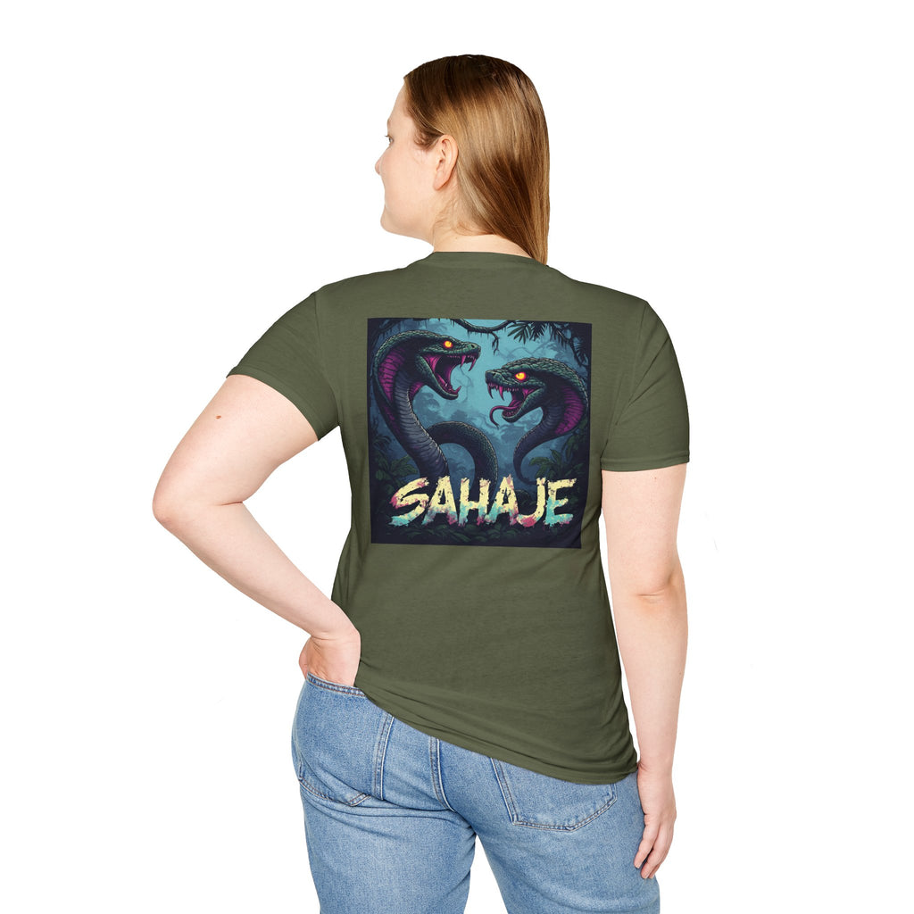Two Cobra Snake T-Shirt – Fierce Serpent Power Graphic Tee, Edgy Streetwear Snake Shirt