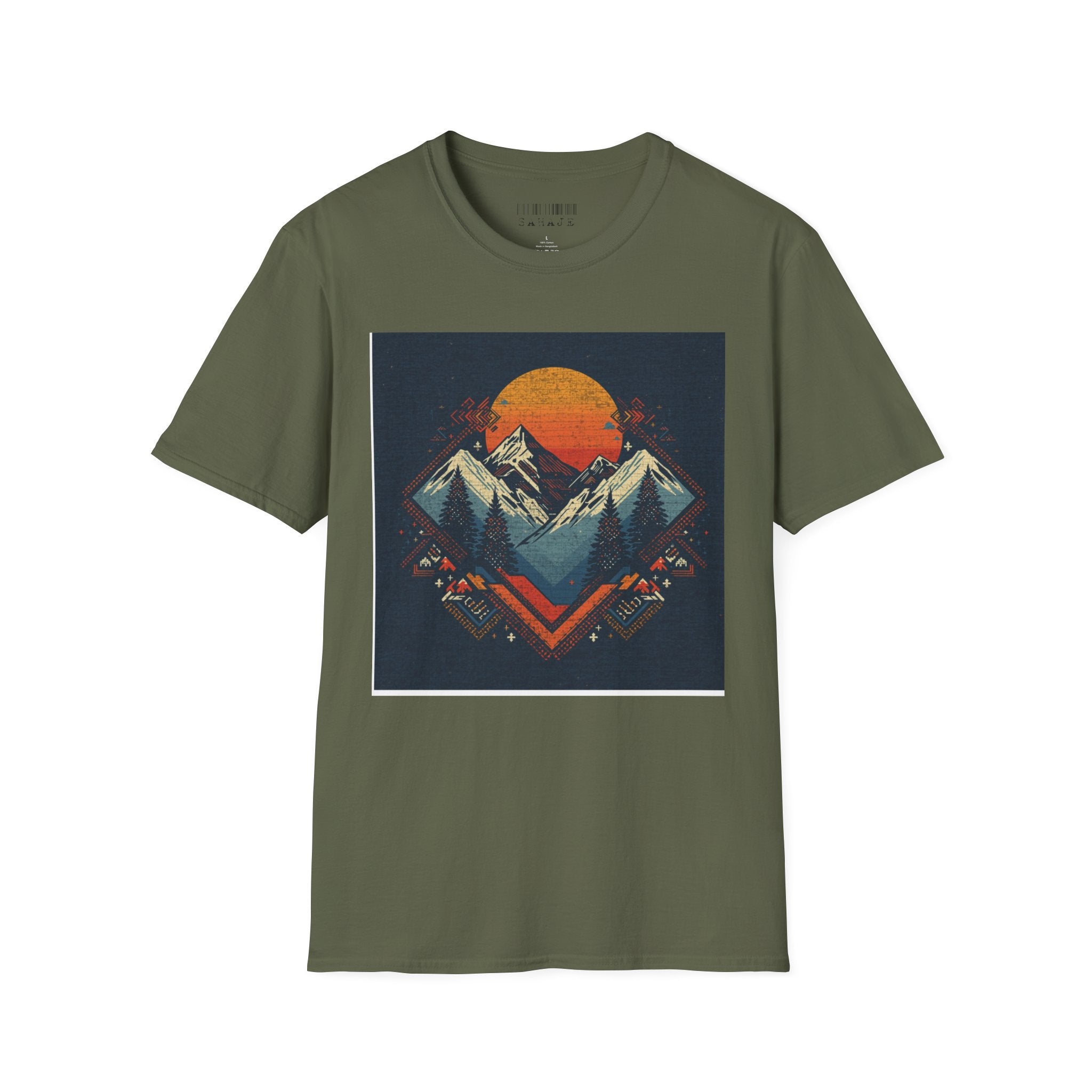 Retro Mountain Sunset T-Shirt