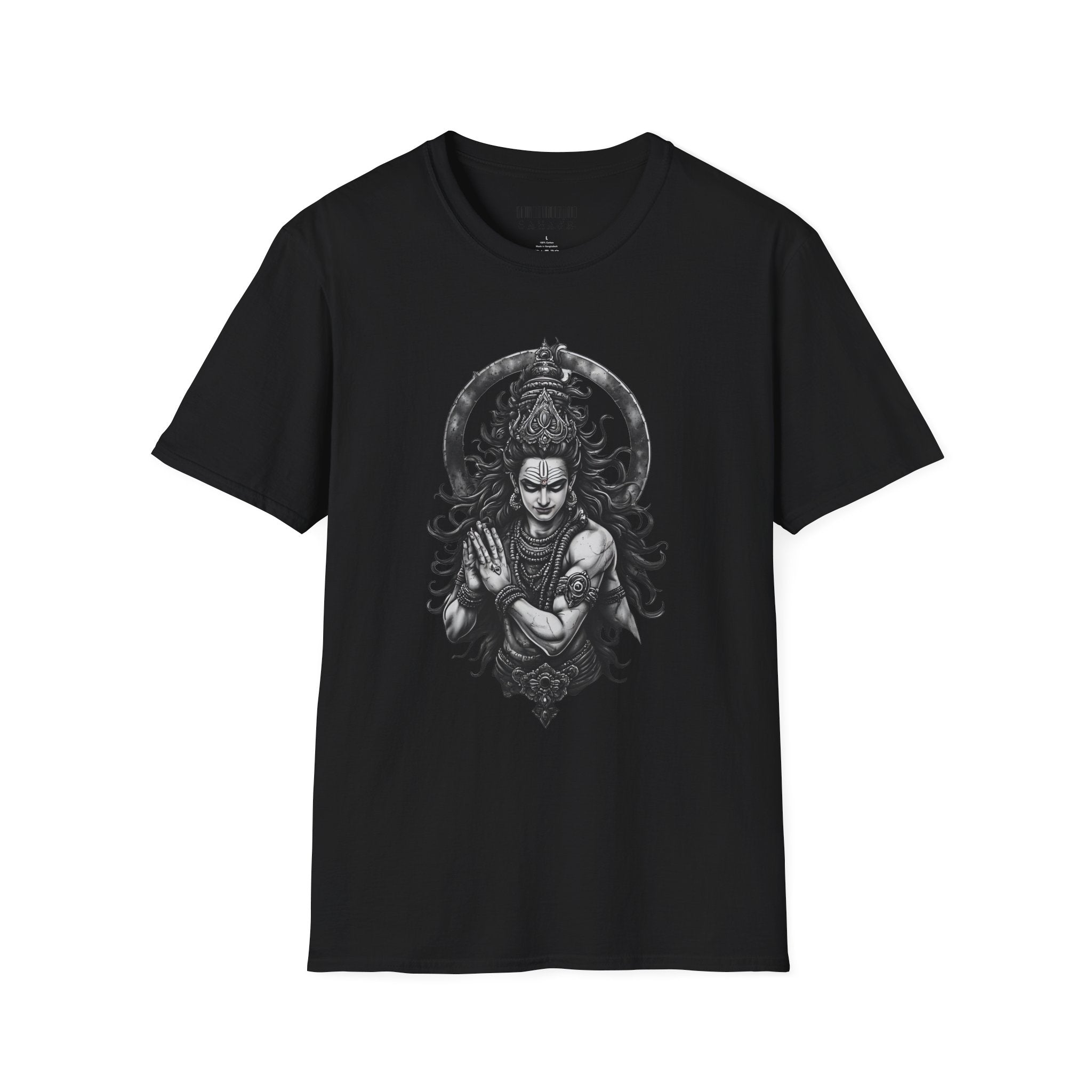 Shiva Portrait T‑Shirt – Intricate Hindu Deity Art Tee