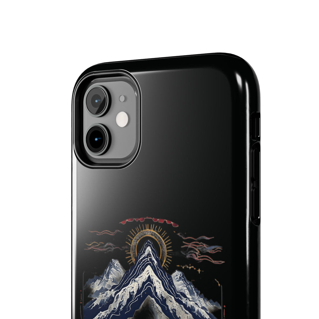 Mountain Temple Tough Phone Case — Japanese-Inspired Landscape Phone Cover