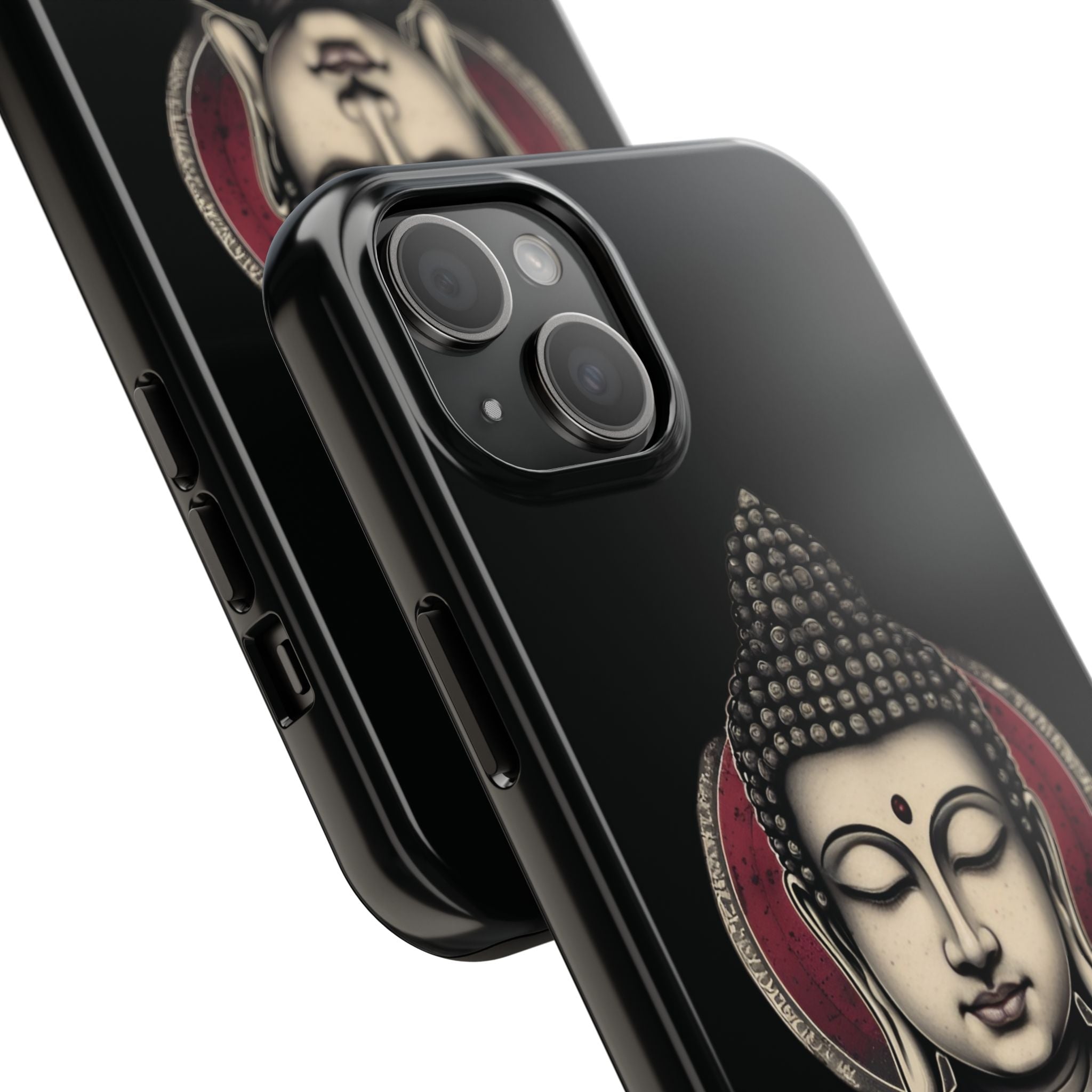 Buddha Floral Tough Phone Case — Protective Spiritual Phone Cover