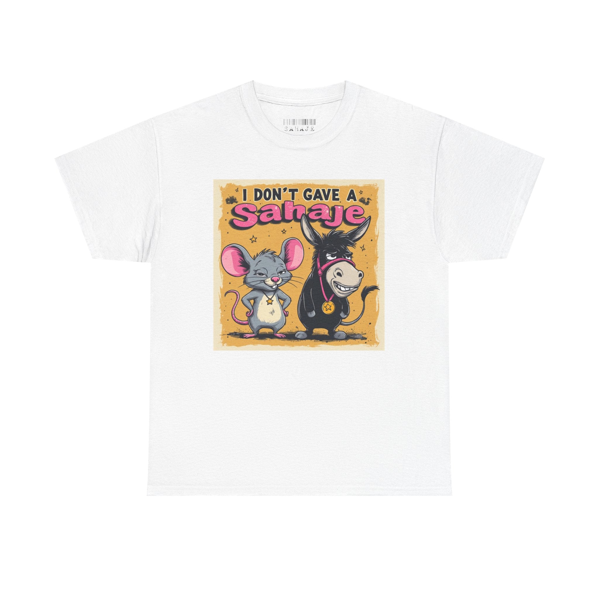 I Don't Give A Snair! Tee — Funny Mouse & Cat Graphic T-Shirt