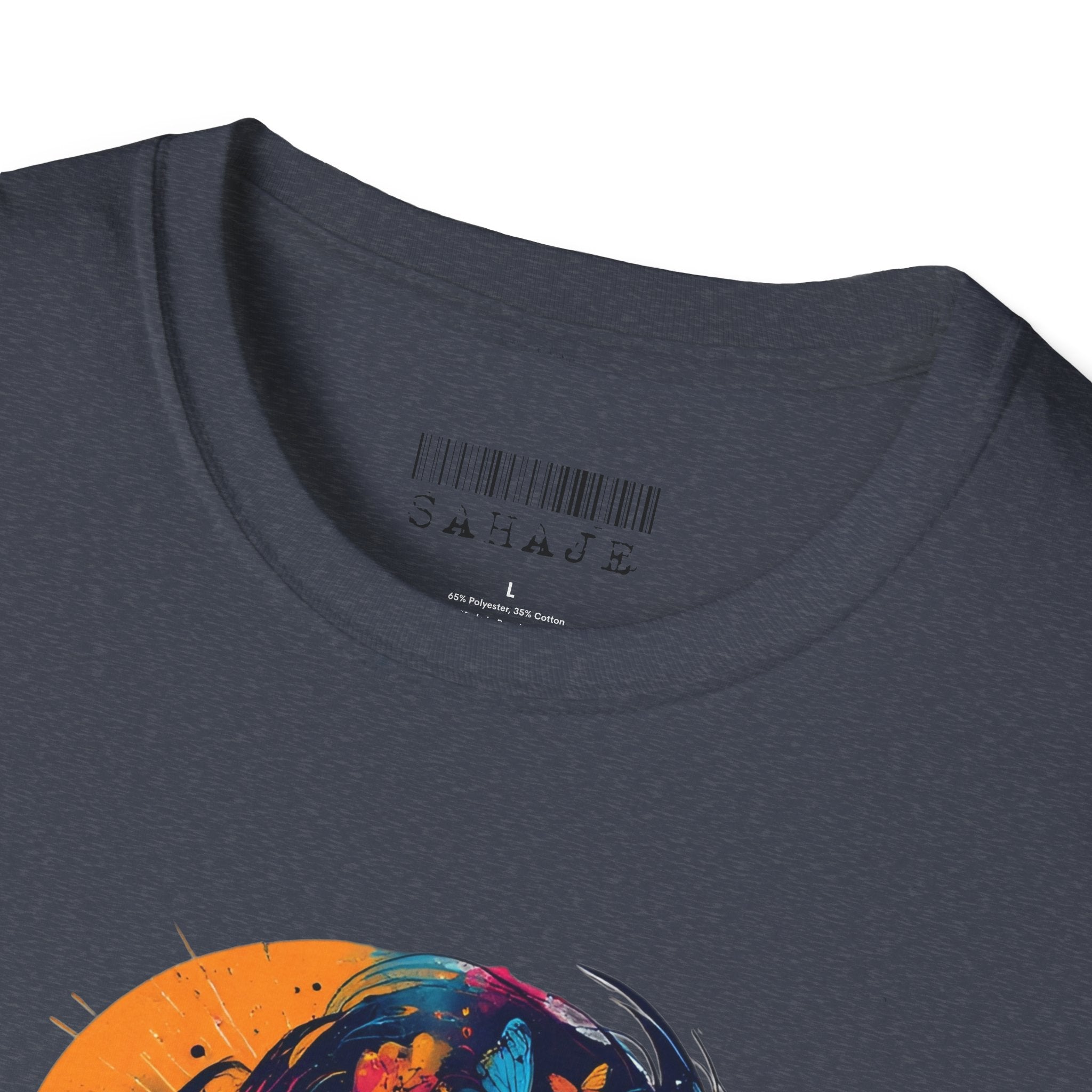 Butterfly Silhouette T-Shirt — Colorful Floral Profile Tee