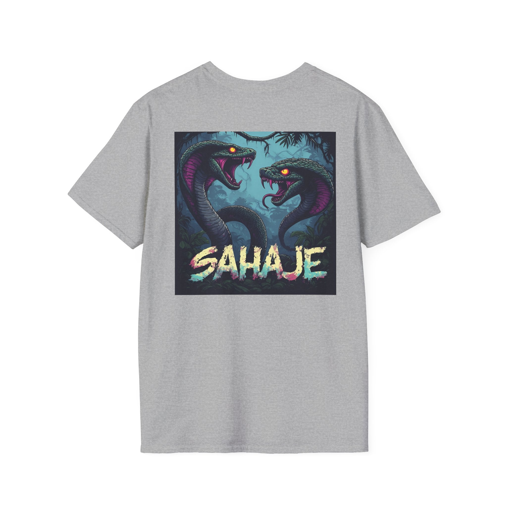 Two Cobra Snake T-Shirt – Fierce Serpent Power Graphic Tee, Edgy Streetwear Snake Shirt