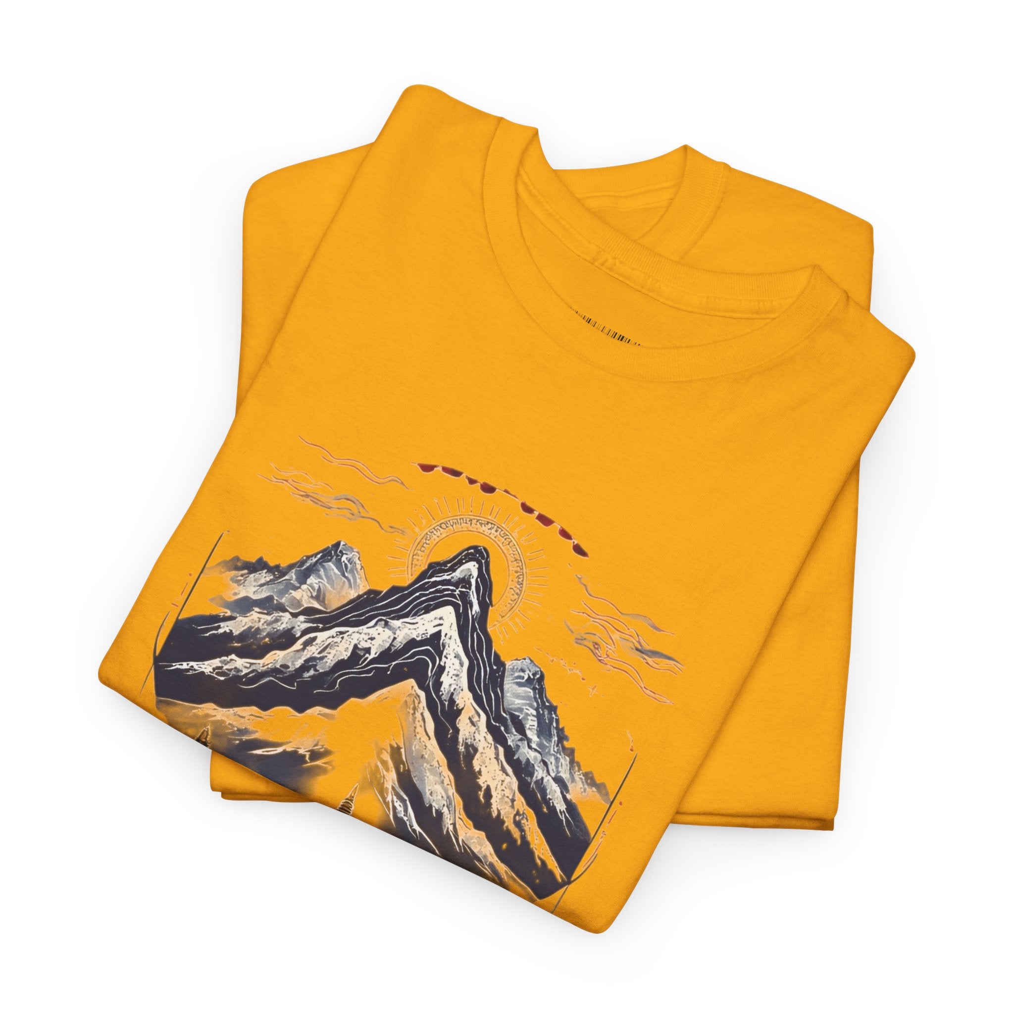 Japanese Mountain Pagoda T-Shirt — Zen Temple Landscape Tee