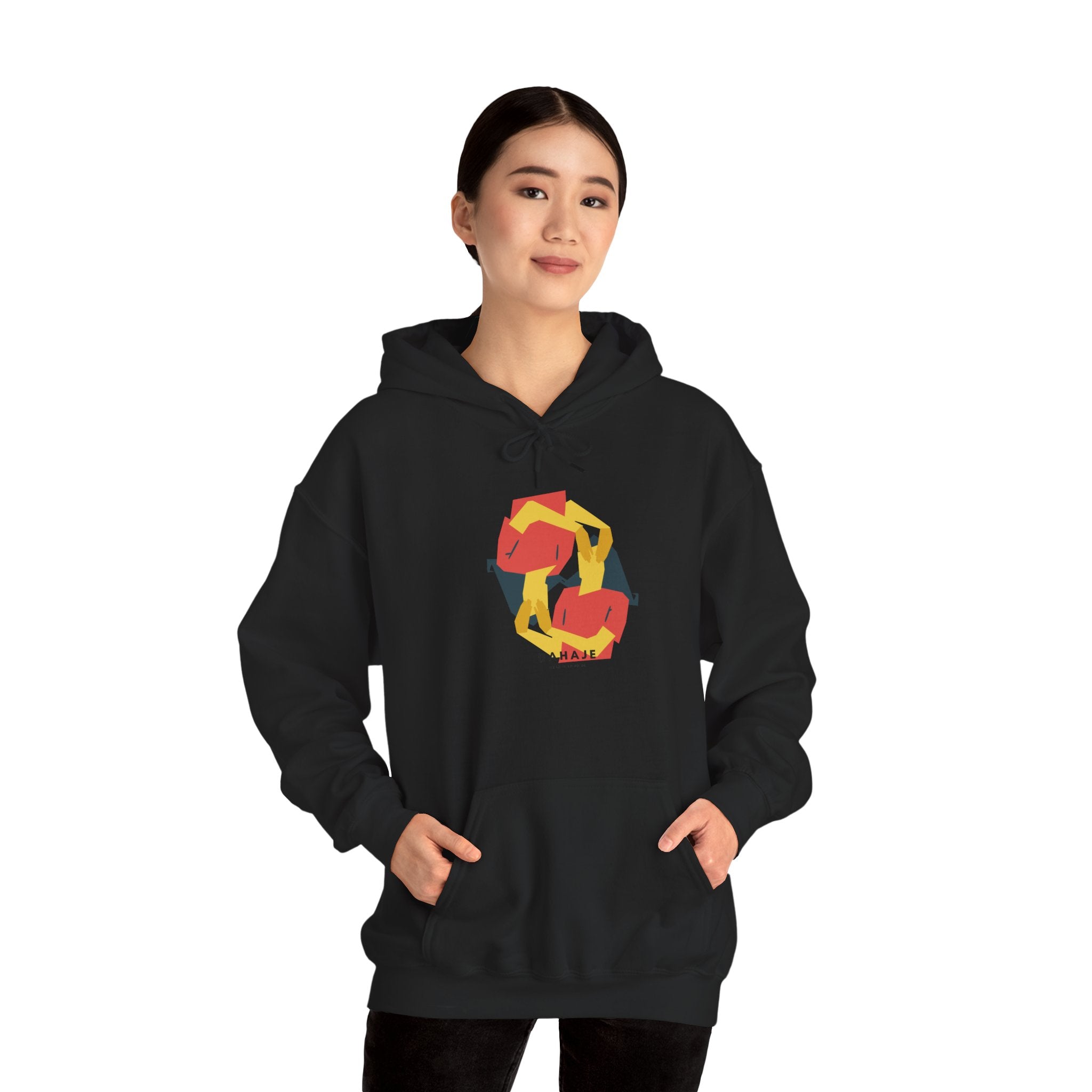 Fox Recycling Symbol Hoodie — Geometric Fox Eco-Friendly Design
