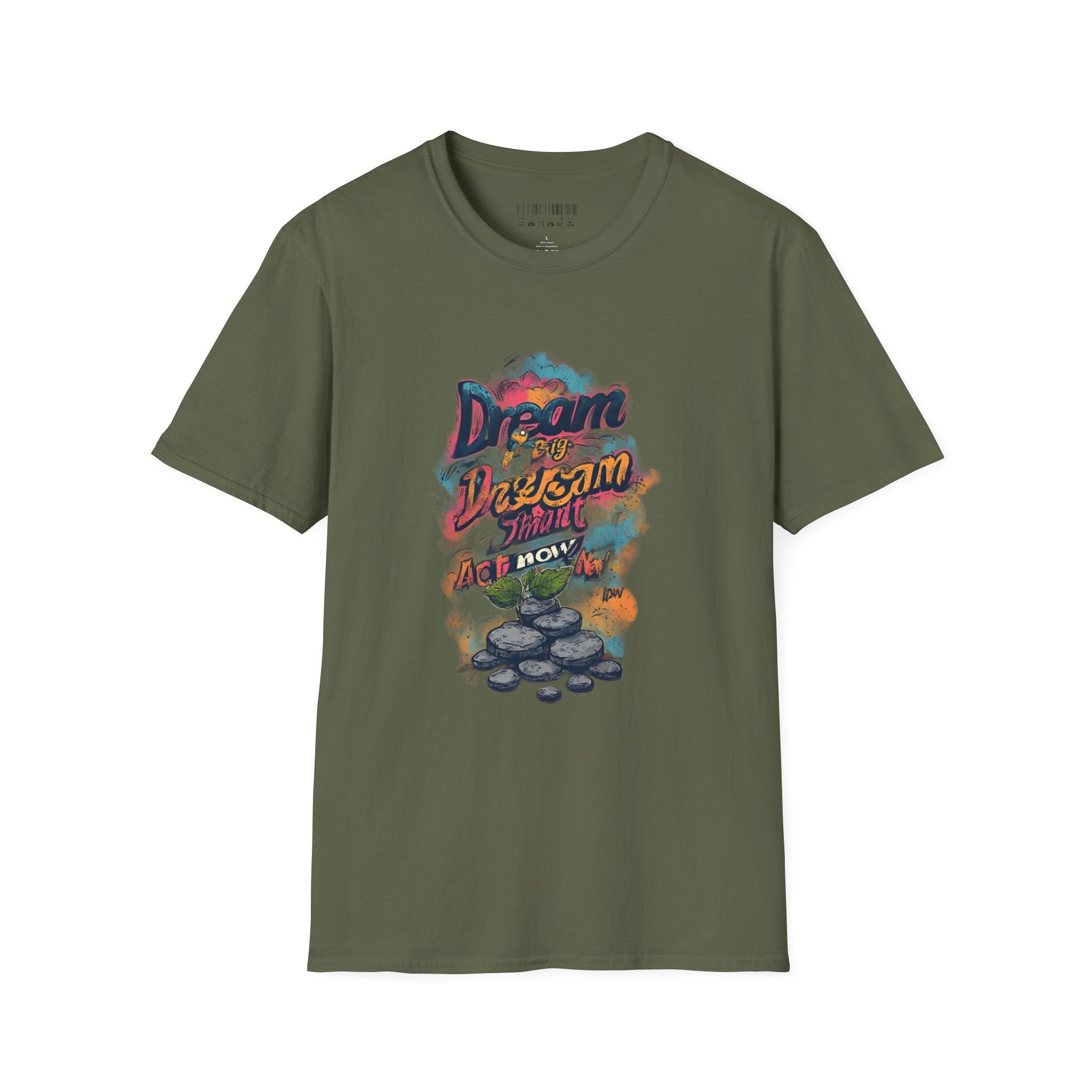 Dream Bigger Graphic T-Shirt — "Dream. Design. Do." Inspirational Tee