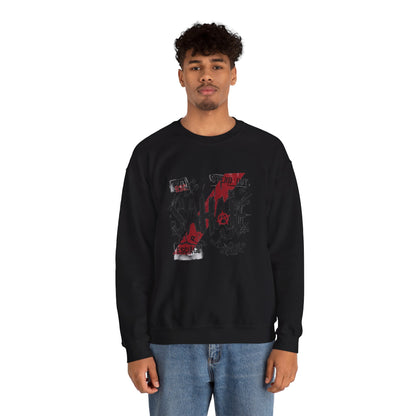 Sahaje Graphic Crewneck Sweatshirt – Streetwear Logo Pullover