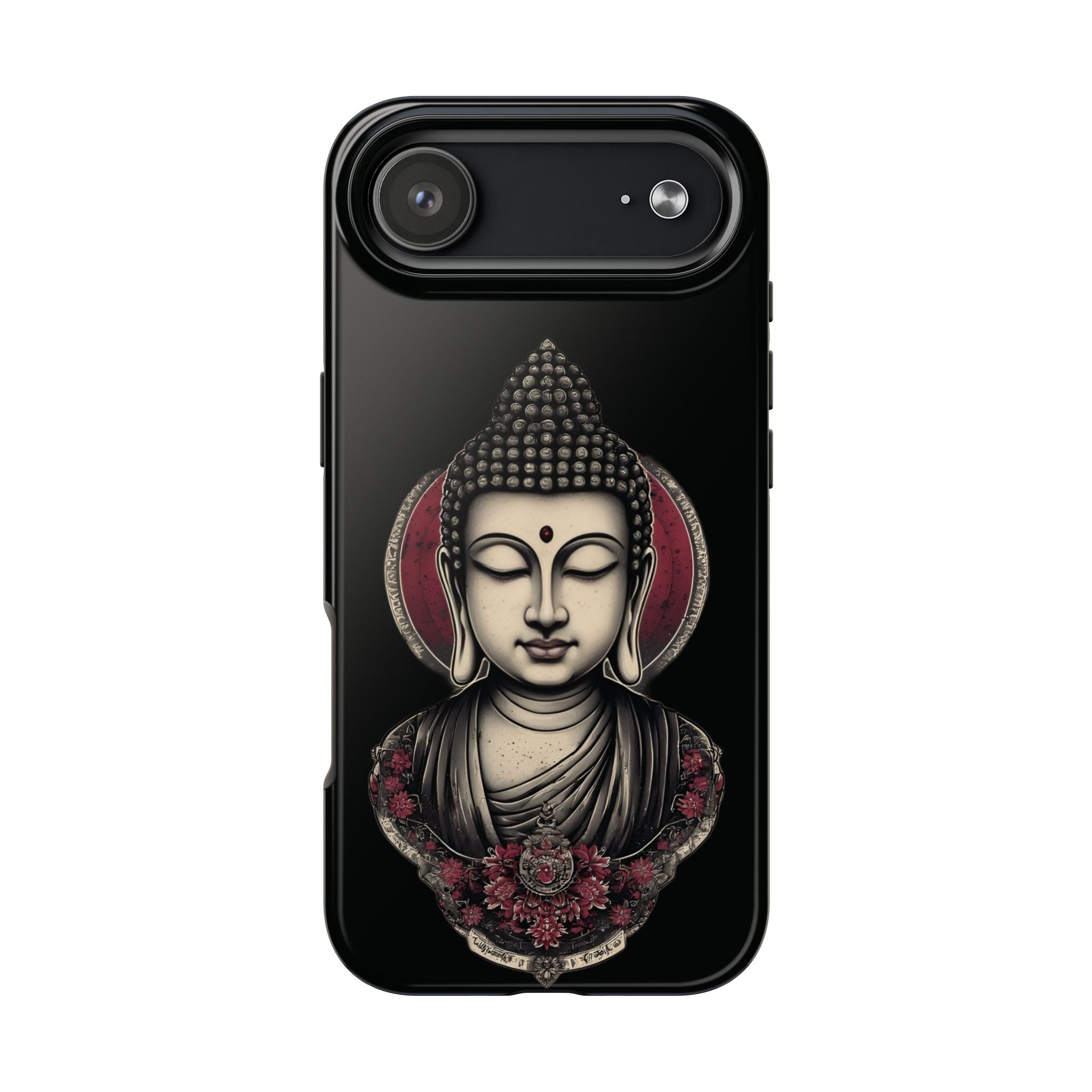 Buddha Floral Tough Phone Case — Protective Spiritual Phone Cover