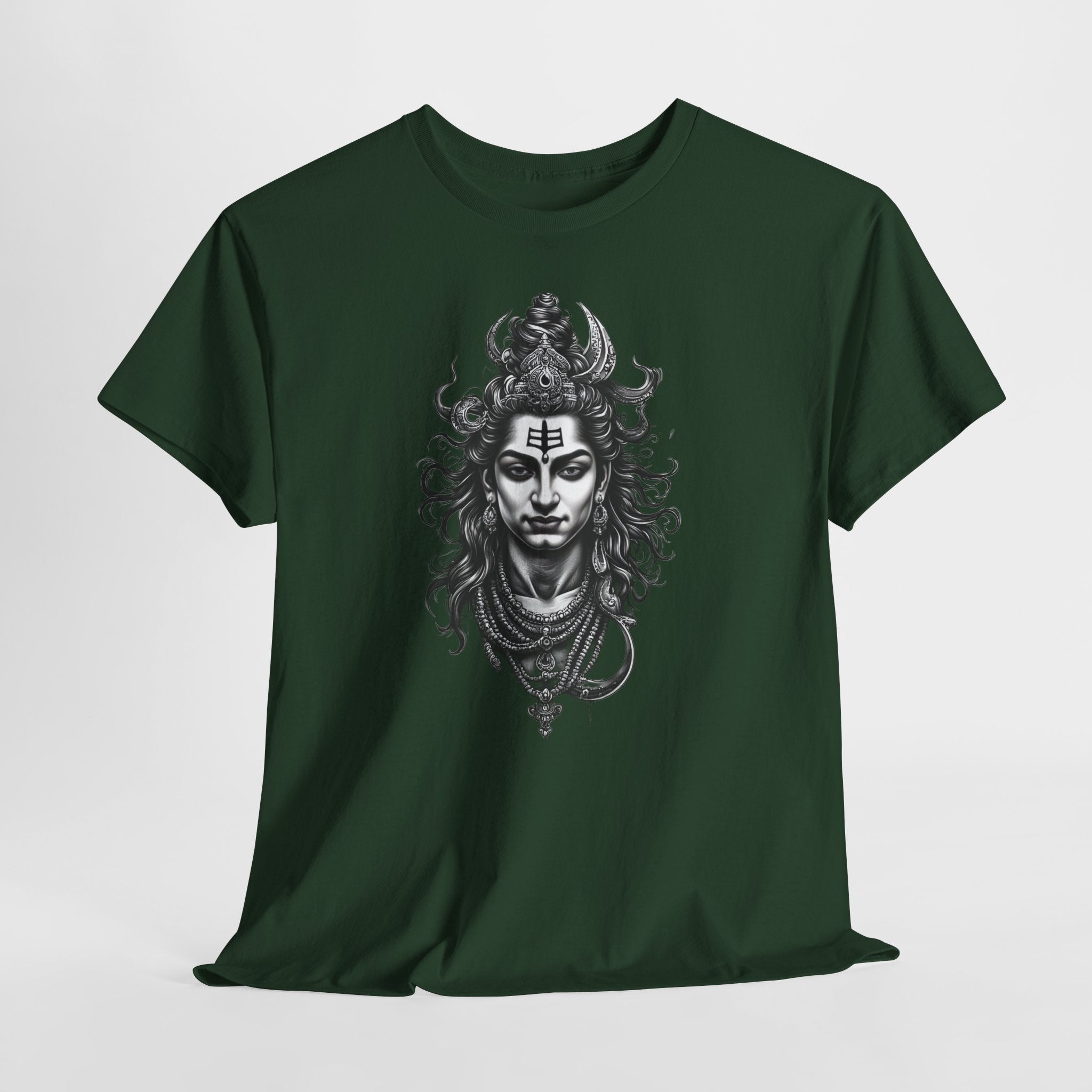 Shiva Portrait Tee — Hindu God Shiva Graphic T-Shirt