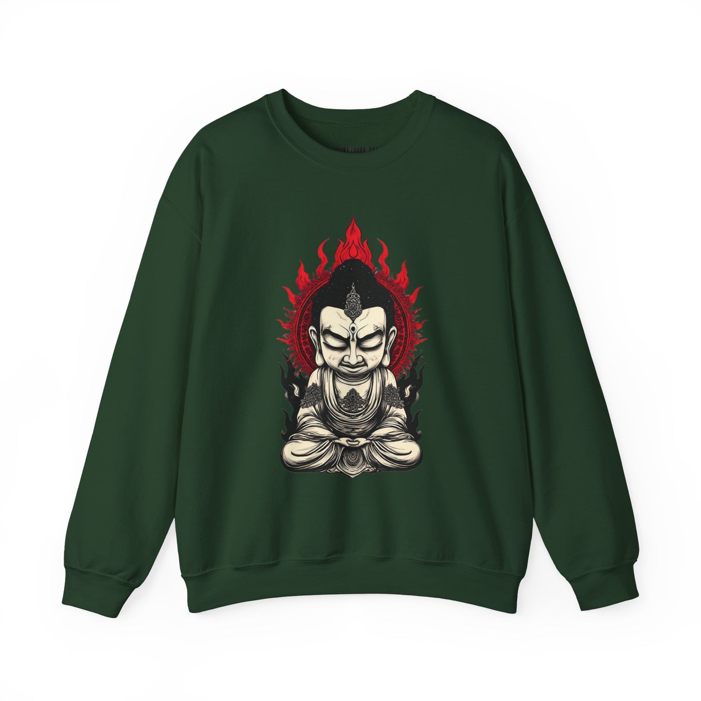 Buddha Flame Crewneck Sweatshirt