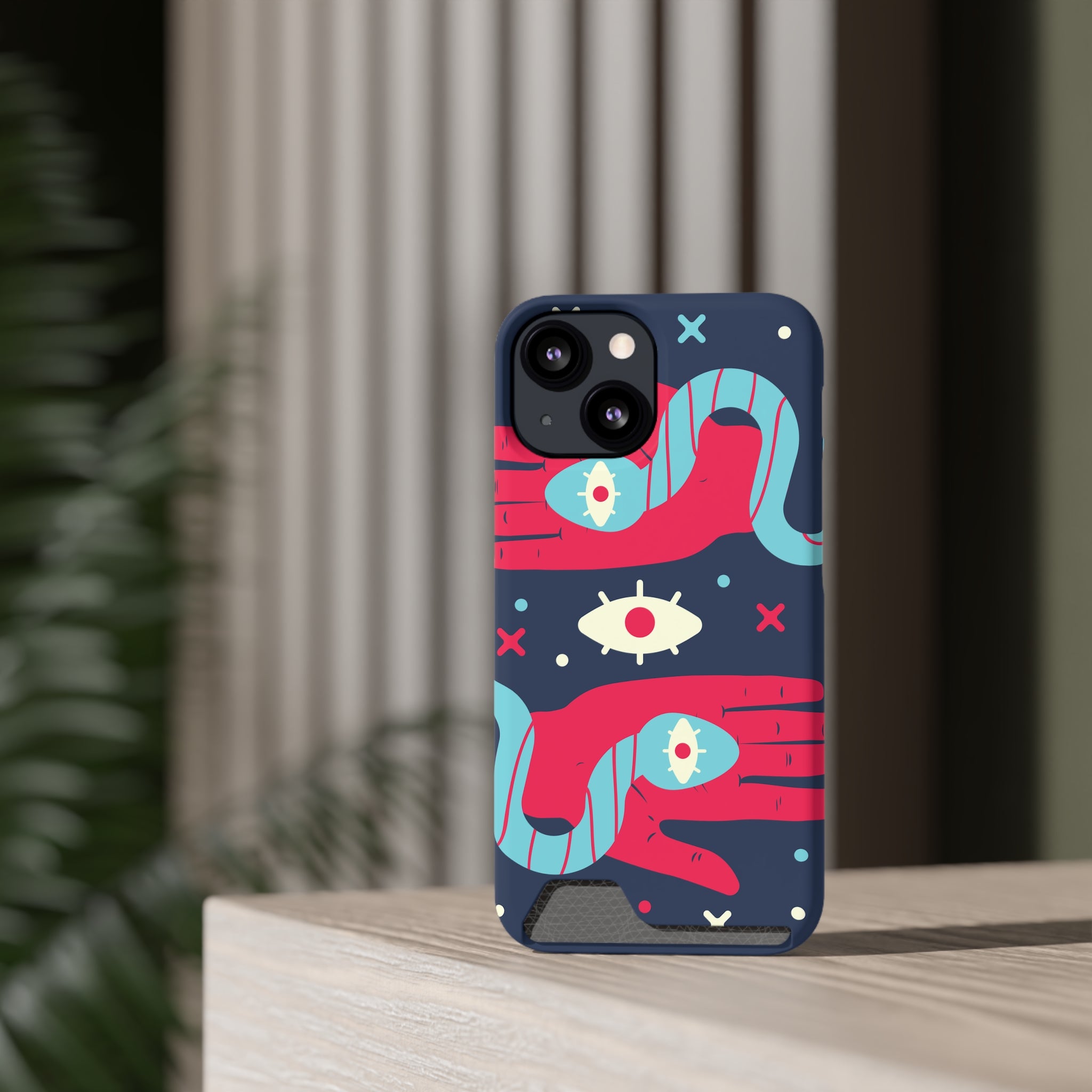 Mystical Phone Case with Card Holder - Boho Chic Style, Unique Design for Everyday Use, Perfect Gift for Creatives, Eye-Catching [...]