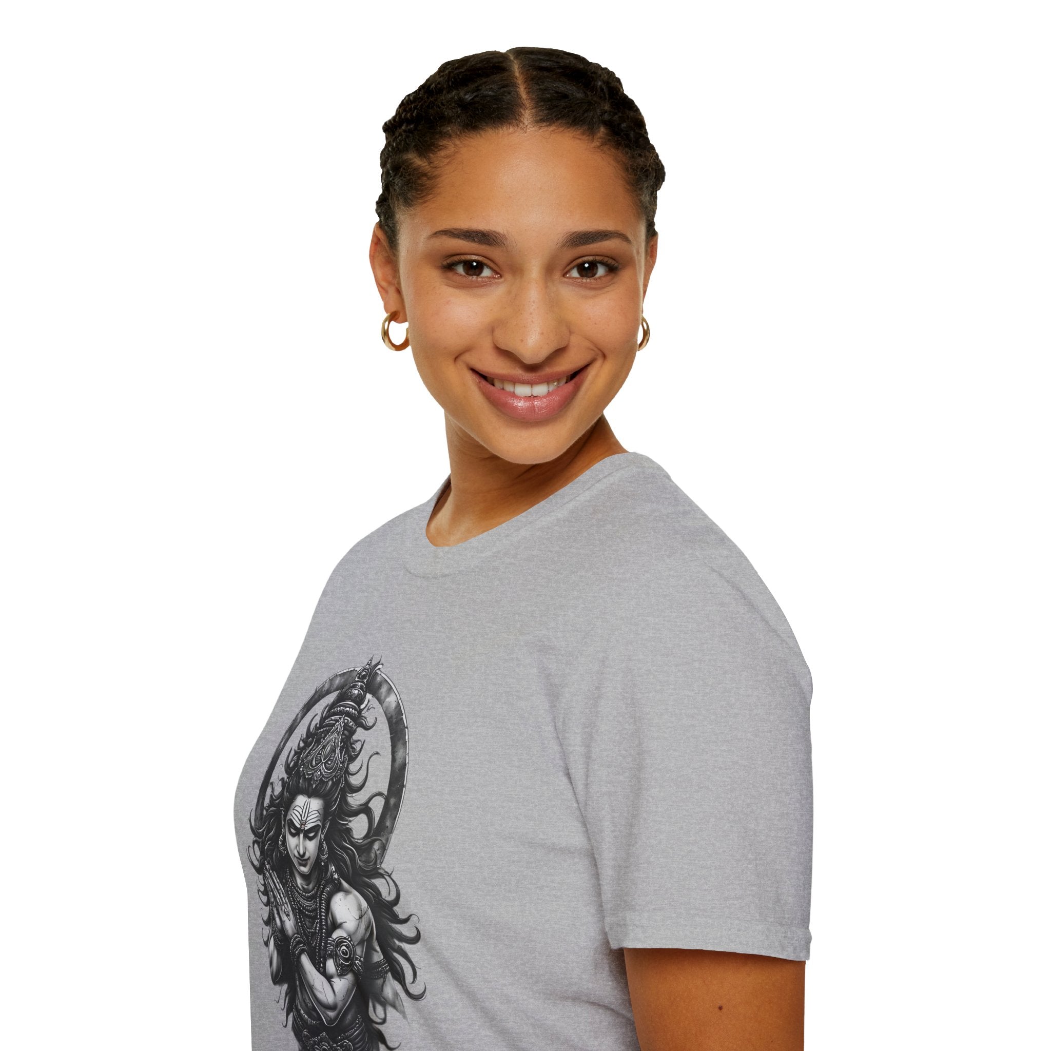 Shiva Portrait T‑Shirt – Intricate Hindu Deity Art Tee