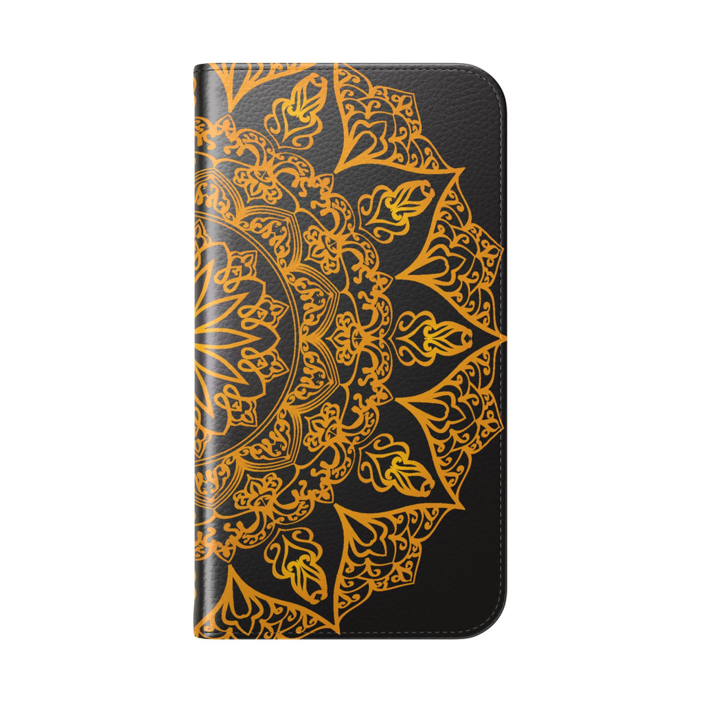 Elegant Mandala Flip Cases for Phones, Stylish Phone Wallet, Personalized Smartphone Cover, Perfect Gift for Occasions