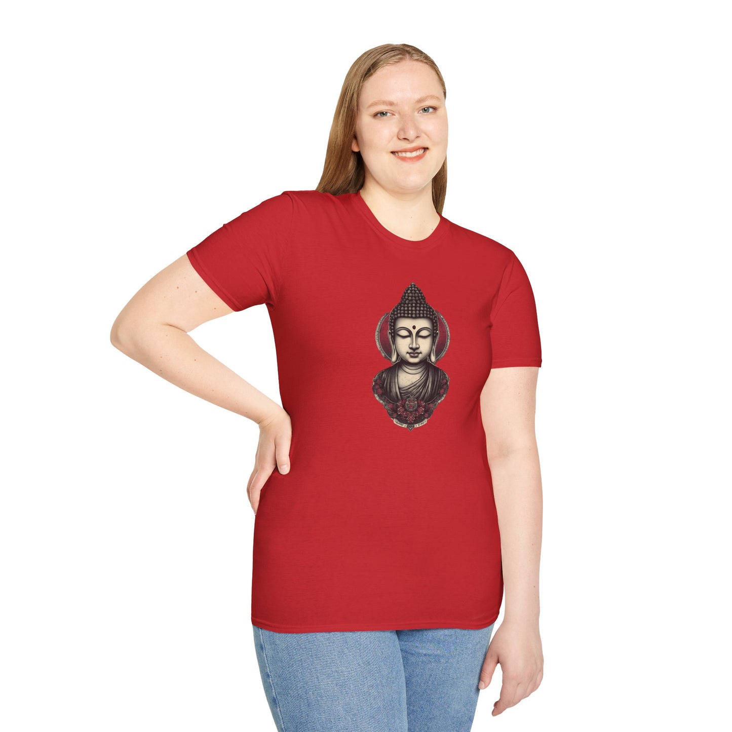 Buddha Portrait Tee — Zen Meditation Graphic T-Shirt