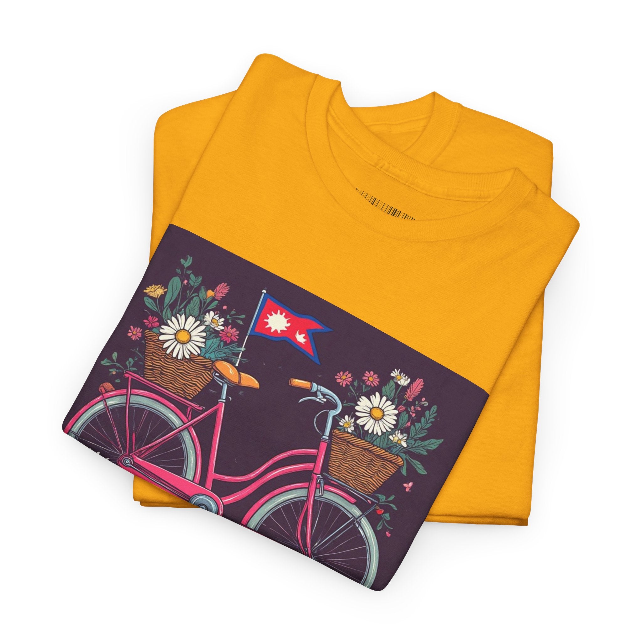 Sahaje Floral Bicycle T‑Shirt