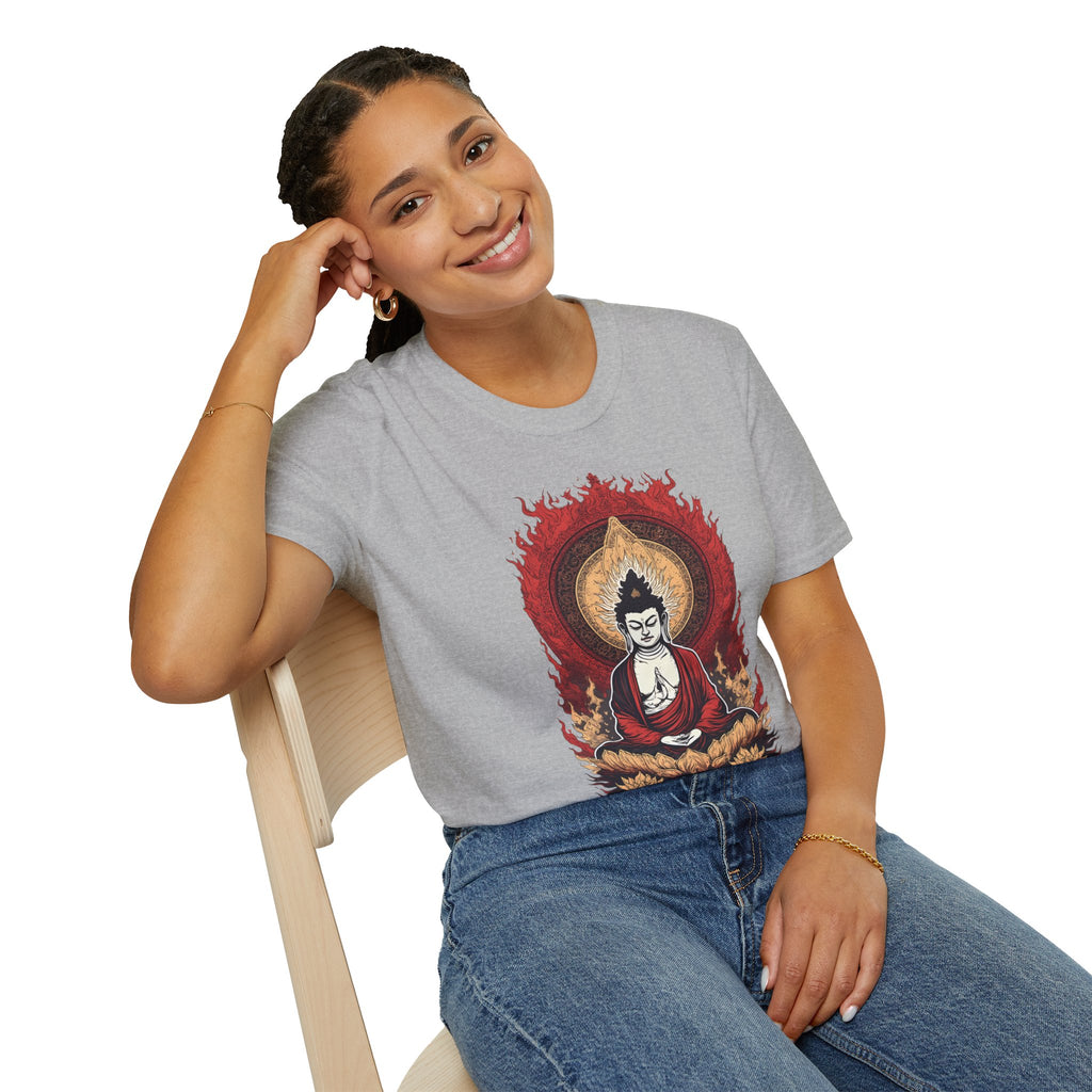 Buddha Lotus Meditation T-Shirt — Zen Buddhist Graphic Tee