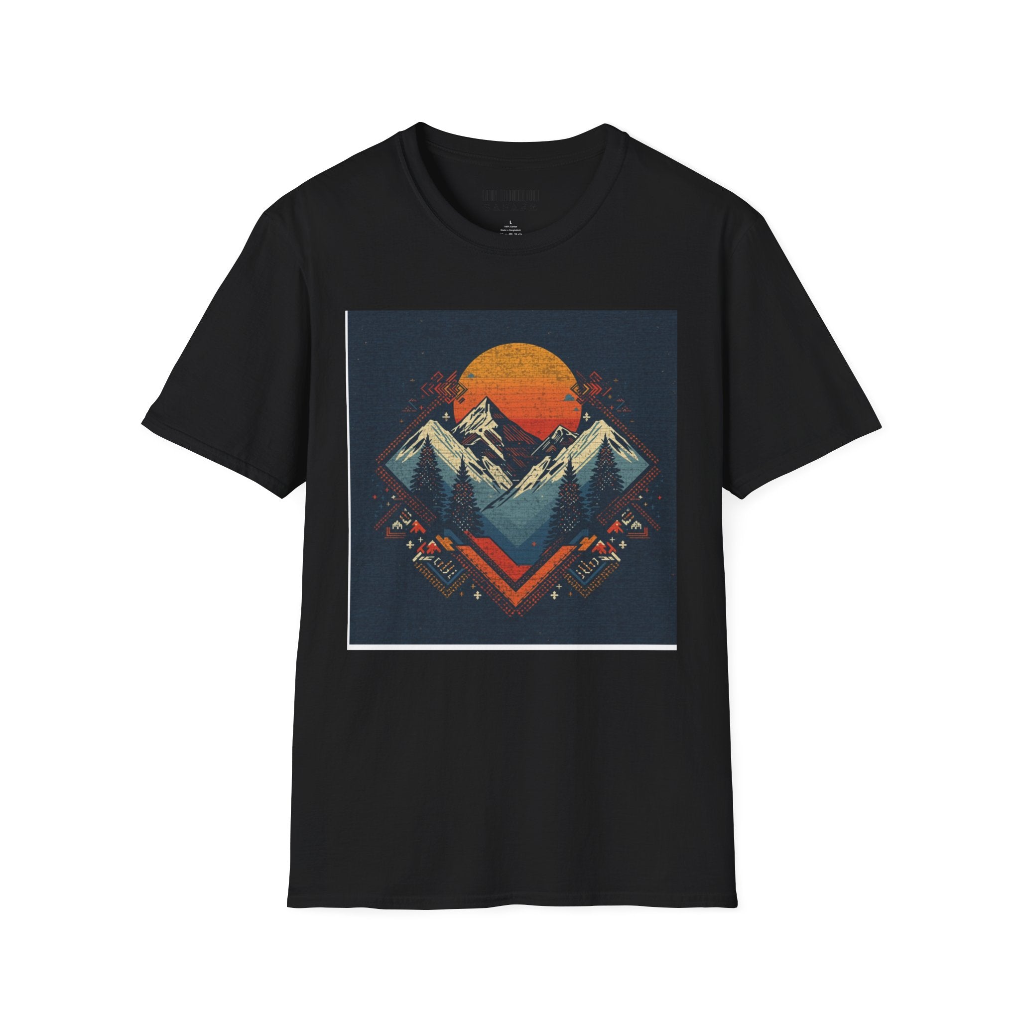Retro Mountain Sunset T-Shirt