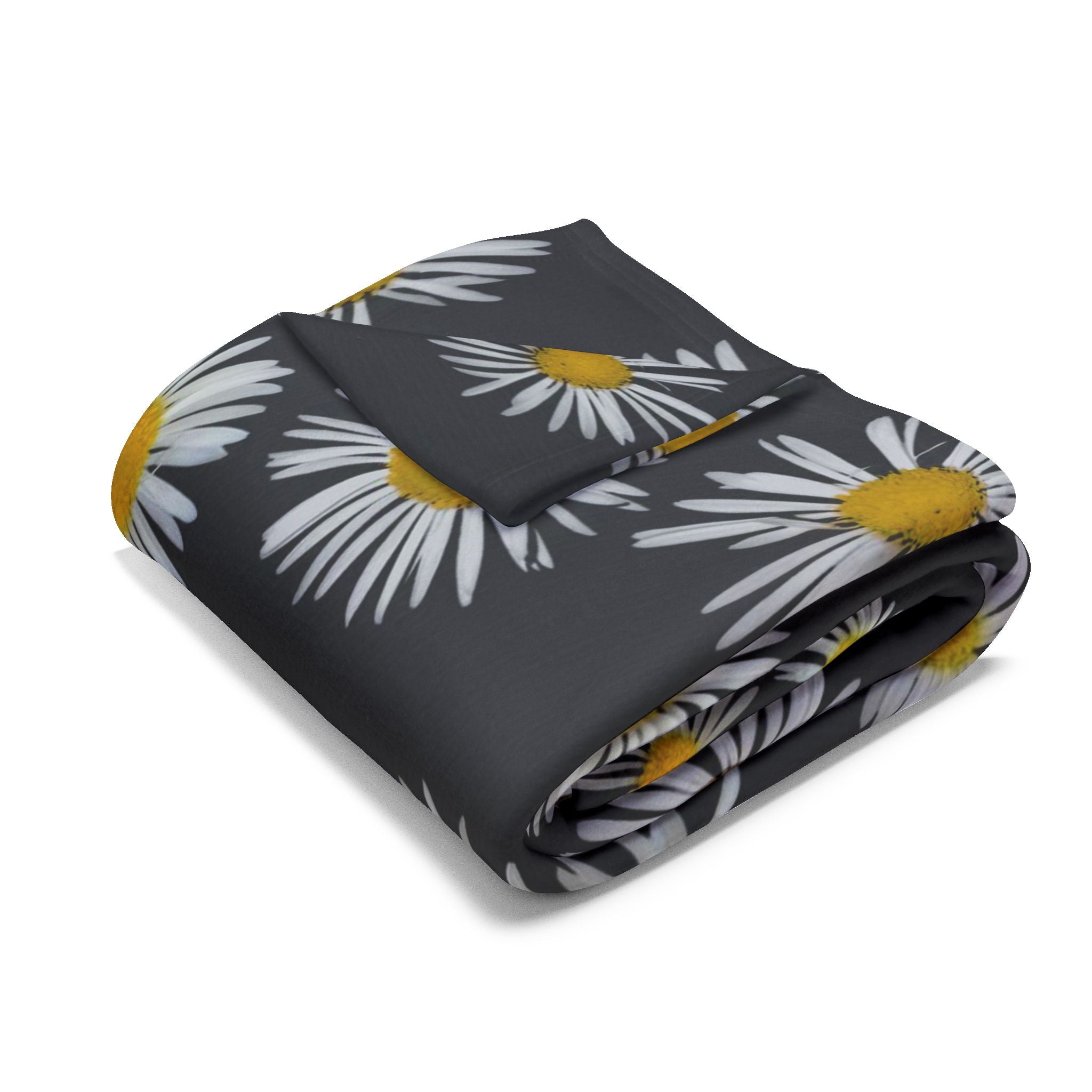 Daisy Scatter Arctic Fleece Blanket — Cozy Floral Throw