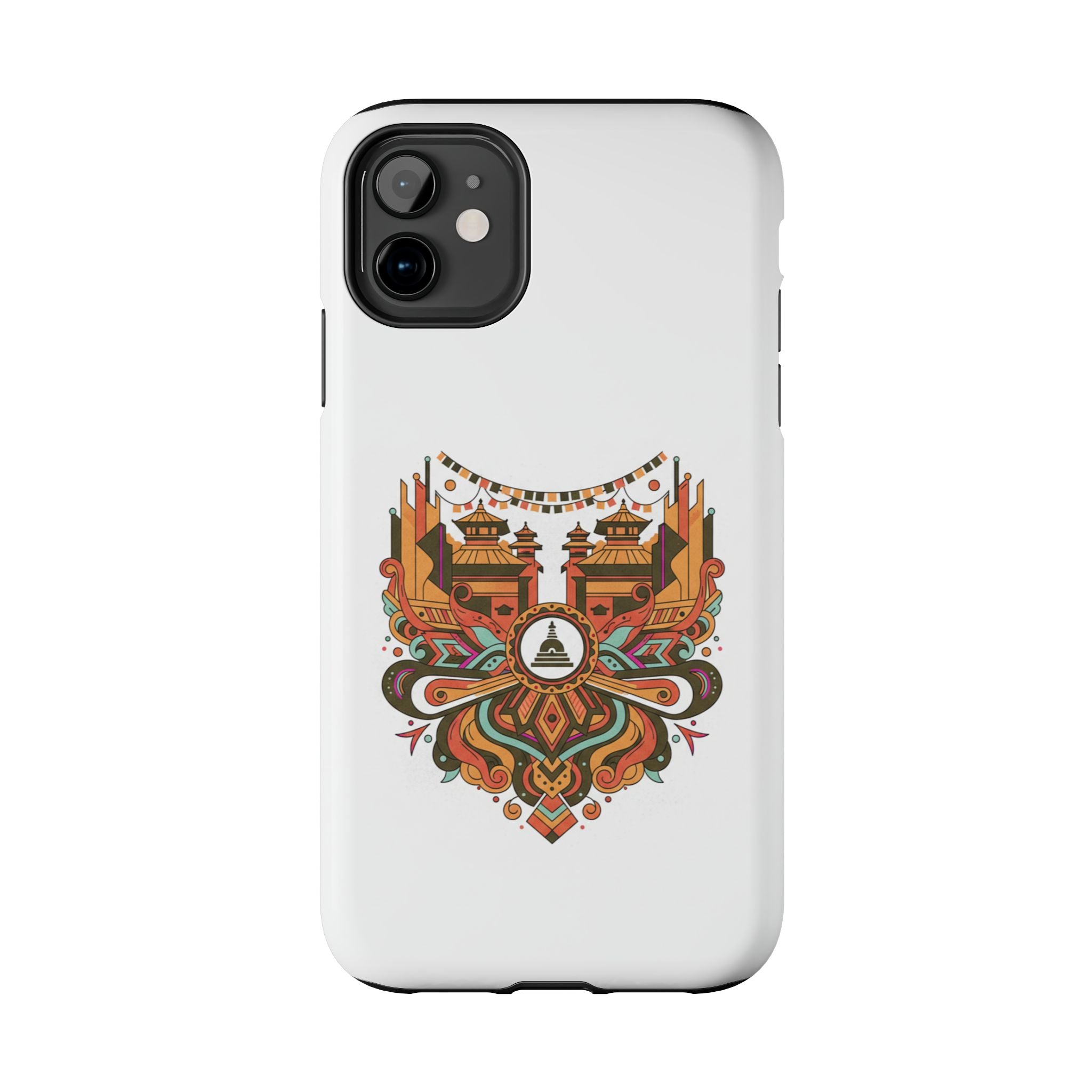 Tough Phone Case — Vintage Temple Mandala Design