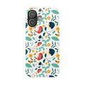 Floral Slim Phone Case — Colorful Folk Flower Pattern