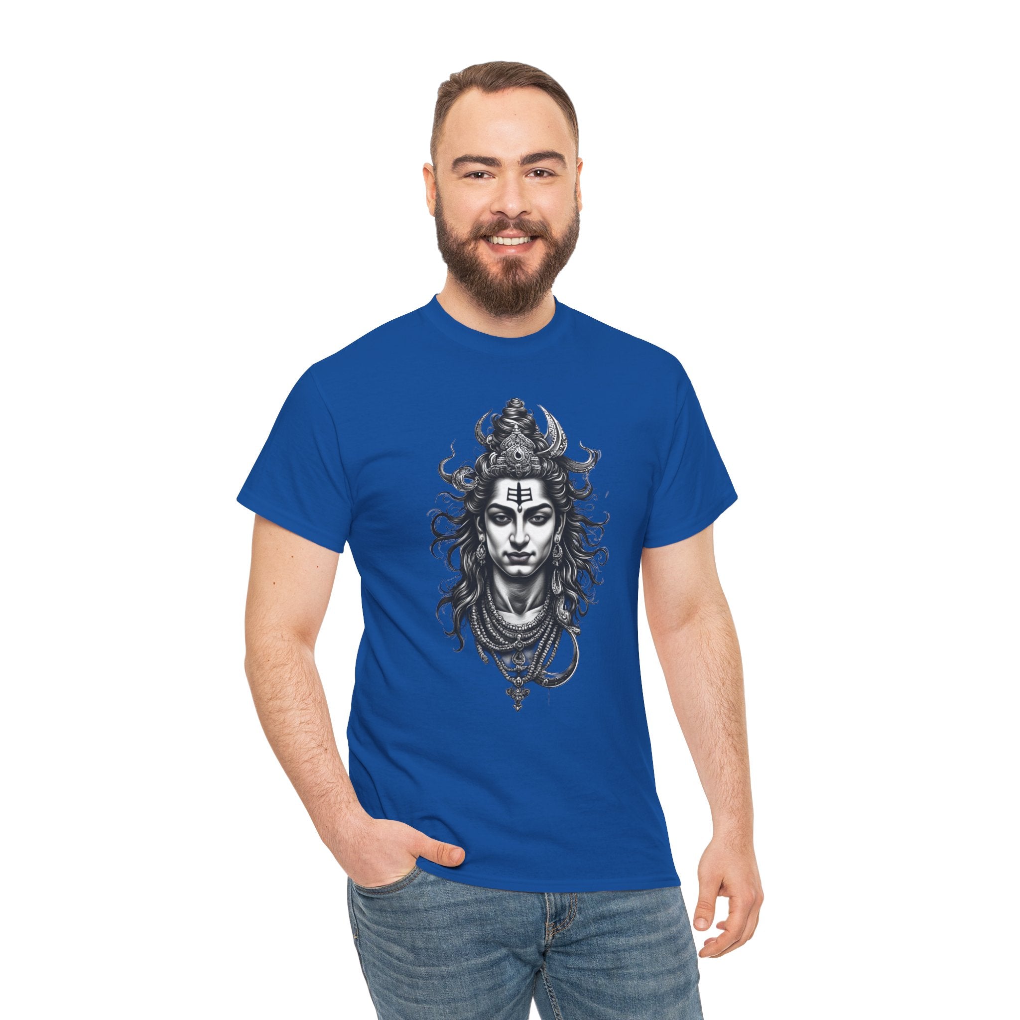 Shiva Portrait Tee — Hindu God Shiva Graphic T-Shirt