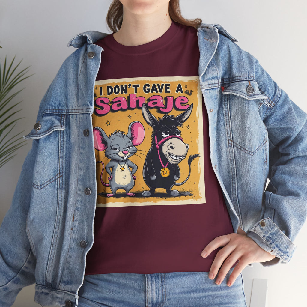 I Don't Give A Snair! Tee — Funny Mouse & Cat Graphic T-Shirt