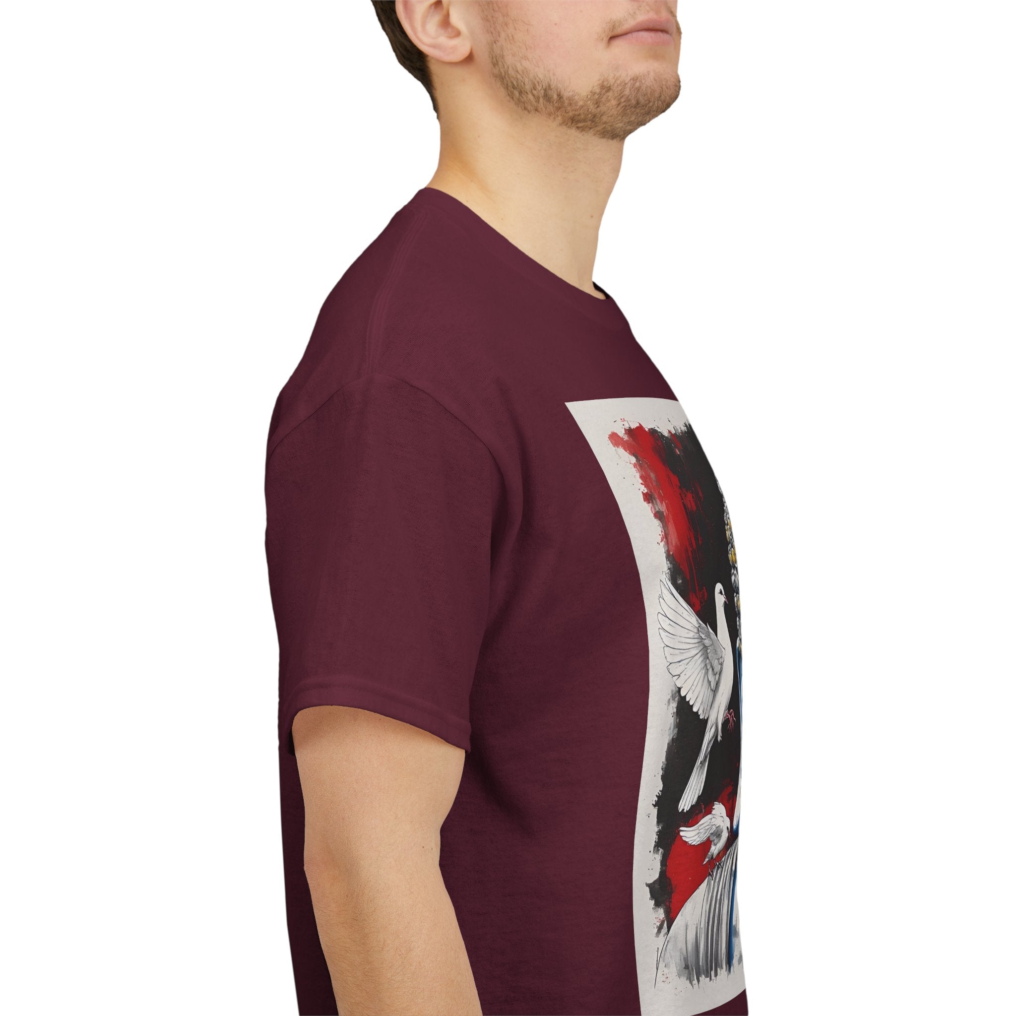Buddha Peace Tee — Colorful Buddha & Doves Graphic T-Shirt