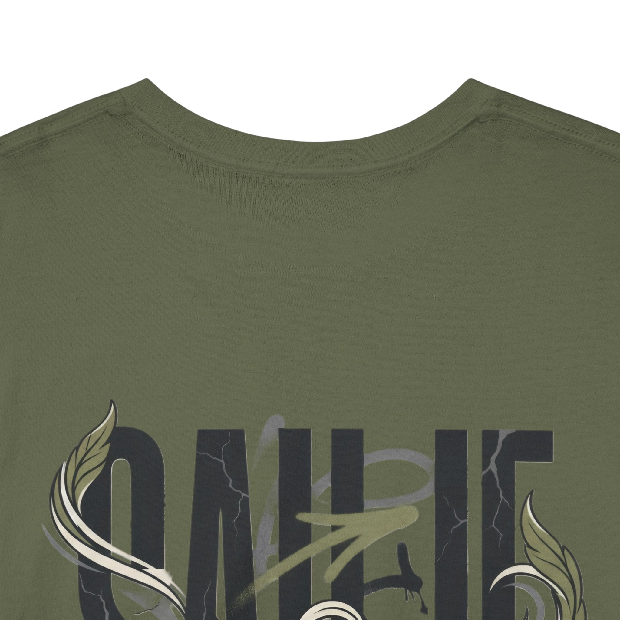 Graphic Tee — 'Savage' Typography with Snake Accent