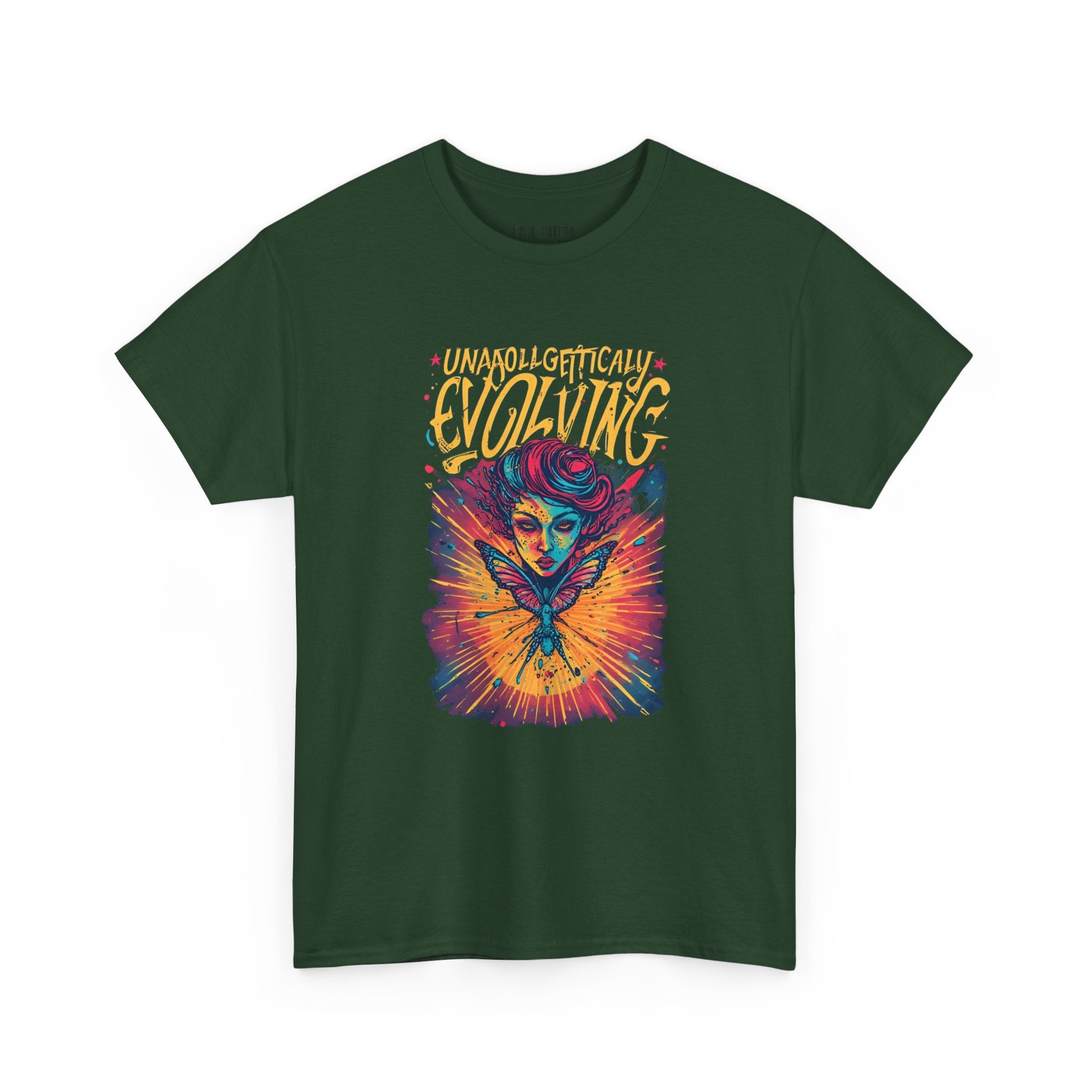 Evolving Alien Graphic Tee — "Unnaturally Evolving" Sci‑Fi Art T-Shirt