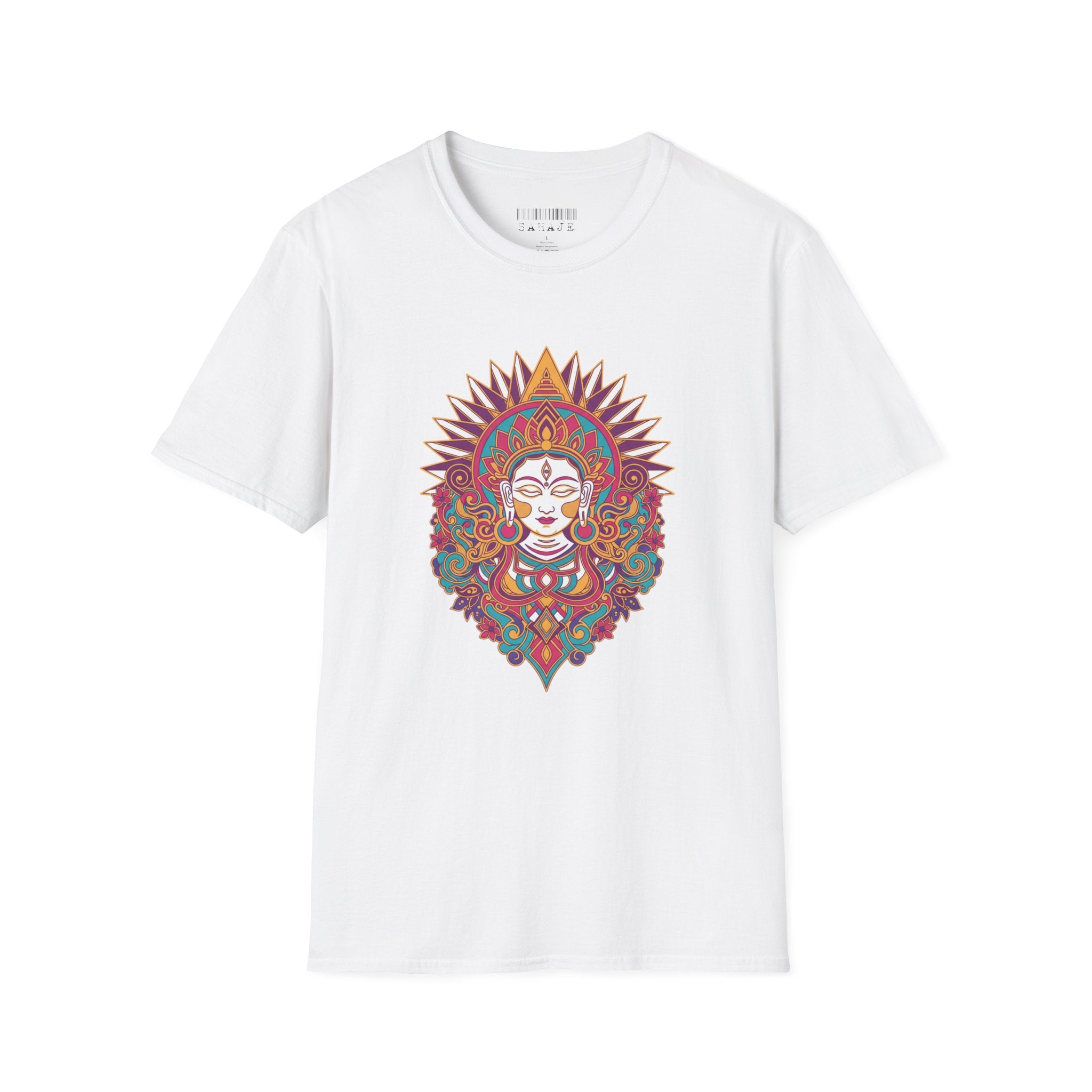 Mystic Goddess Mandala T-Shirt — Colorful Boho Spiritual Tee